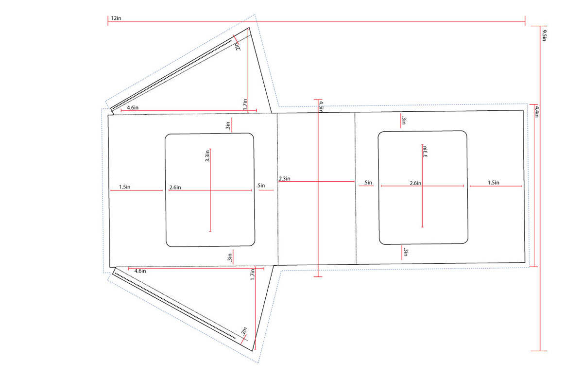 Fold and cut lines