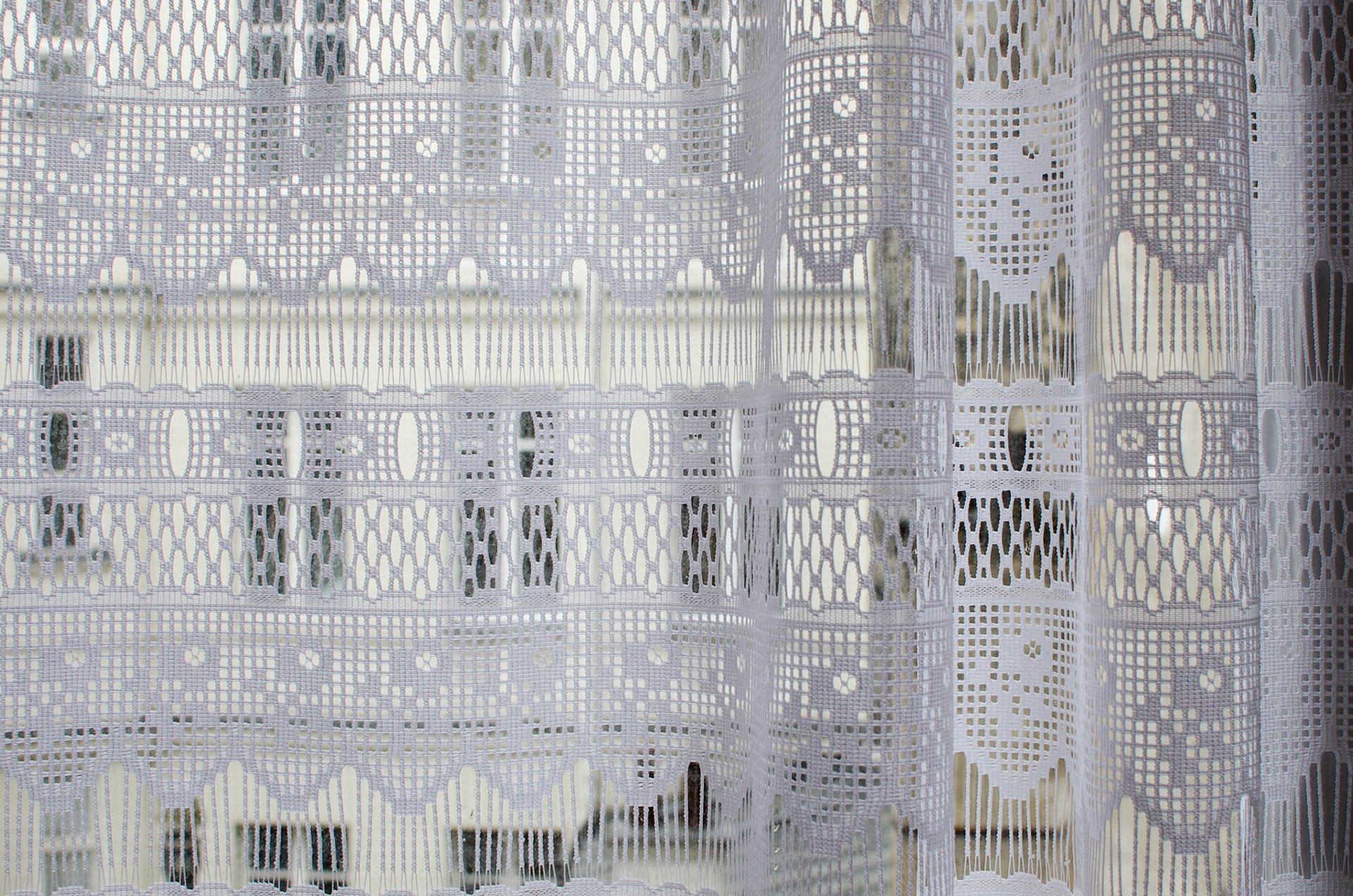 Paris Window with lace curtains