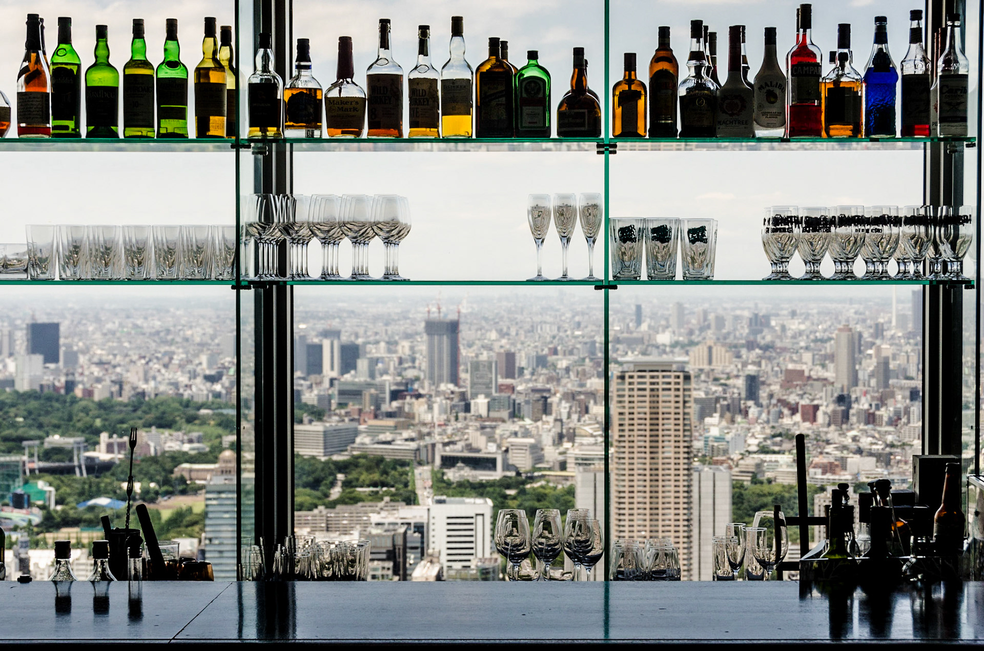 View of Tokyo from the top of Tokyo Tower.