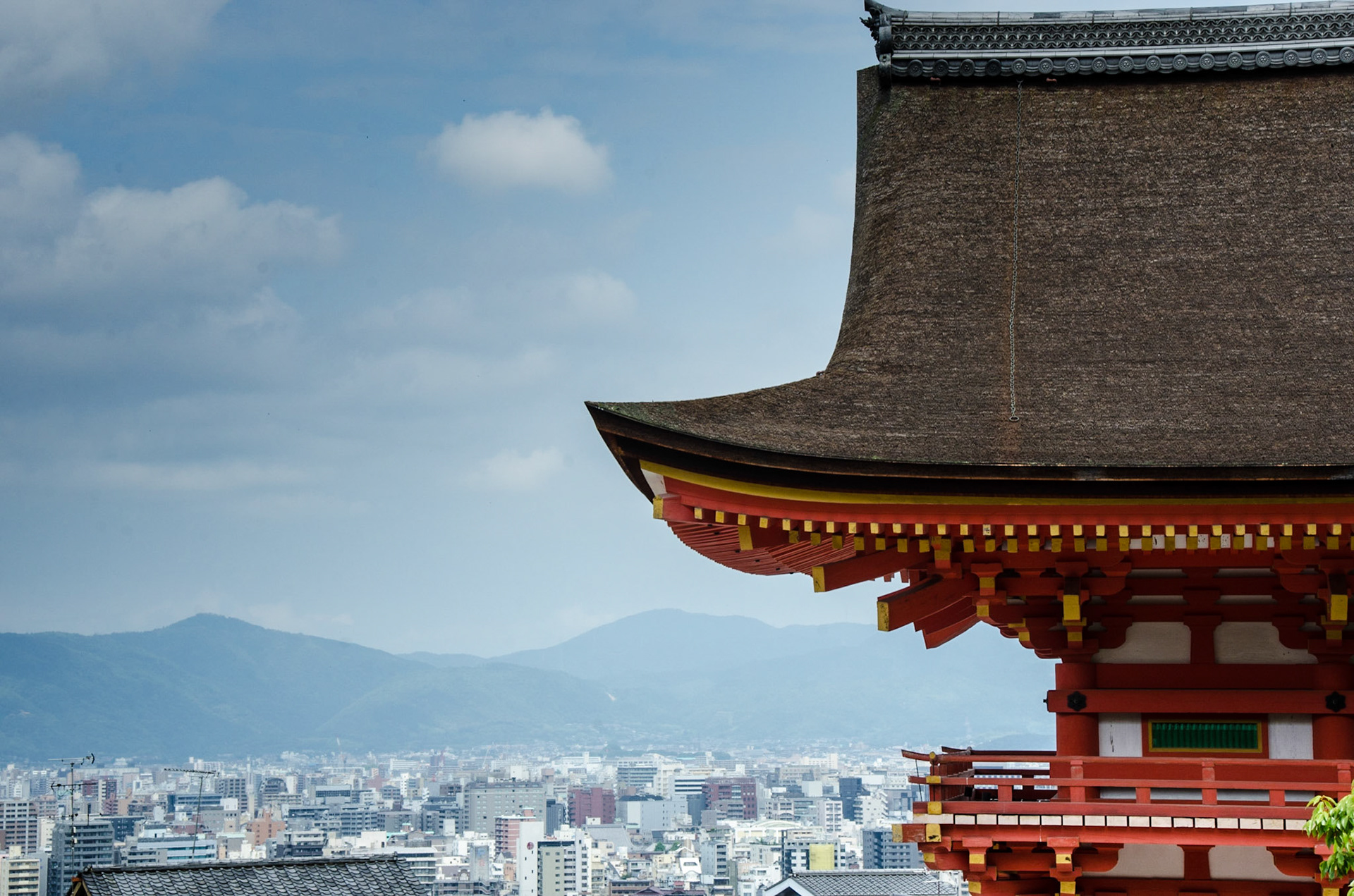 View of Kyoto from the Kiomizu Temple