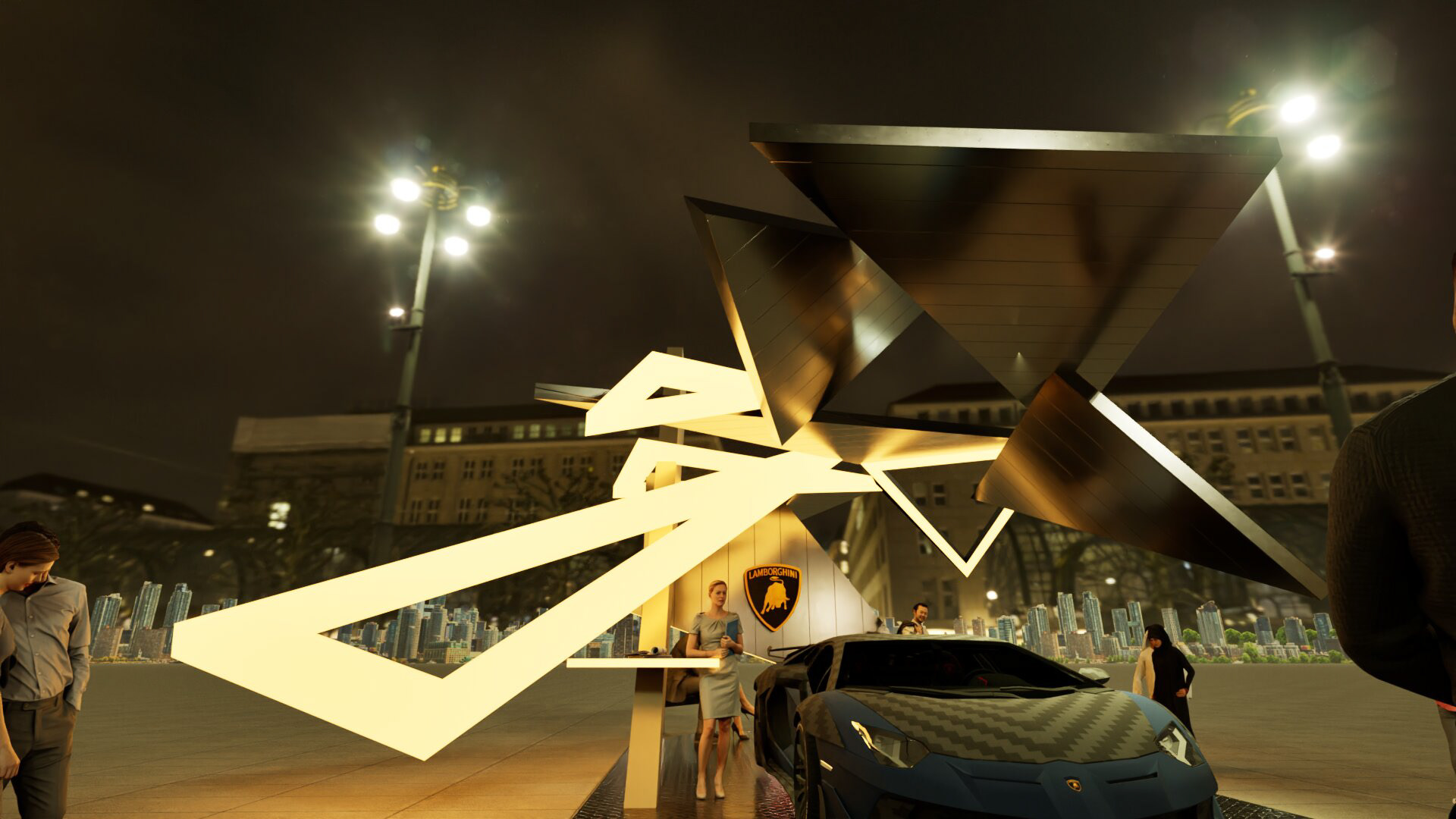 NIGHT TIME - FRONT VIEW