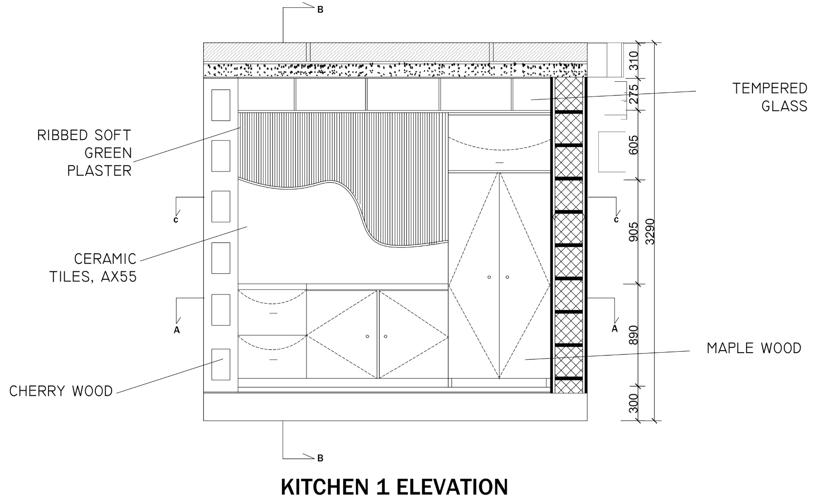 KITCHEN 1 ELEVATION