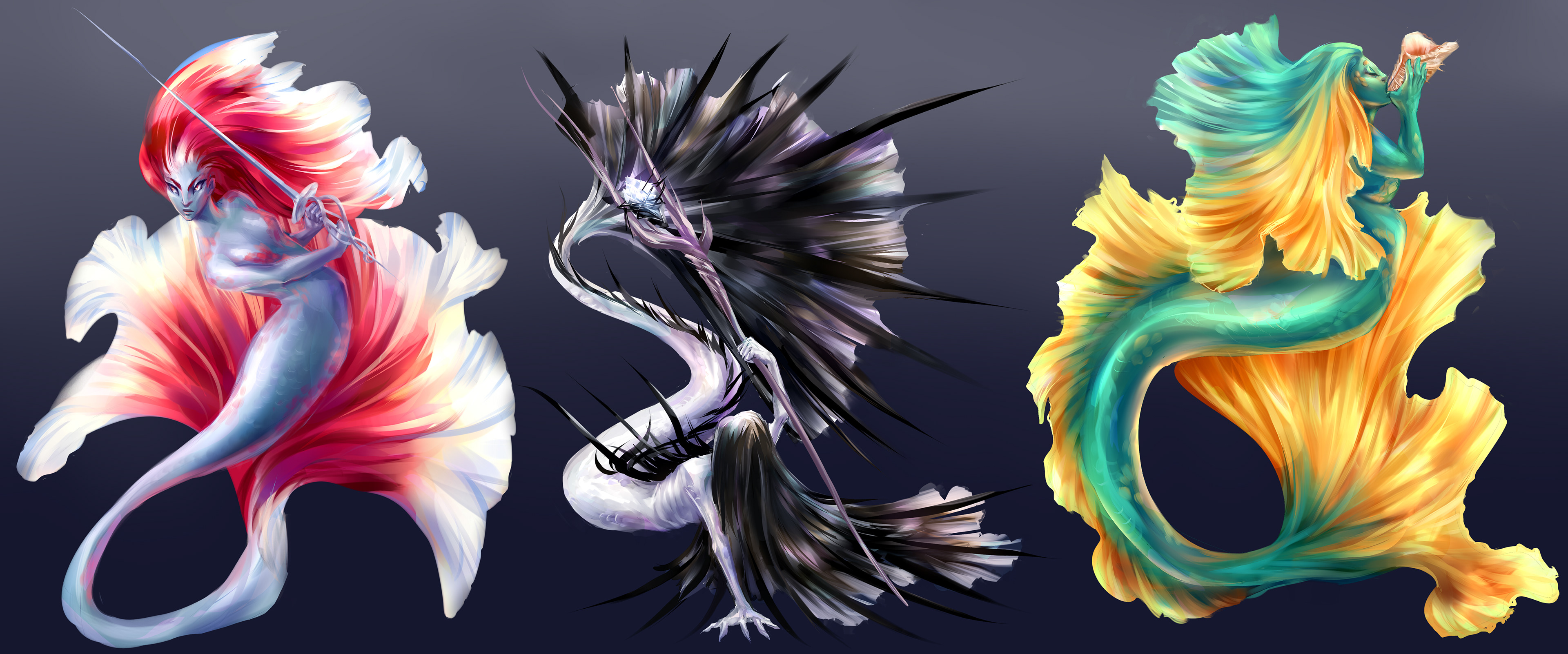 Mermaids: Warrior, Sorcerer, Siren