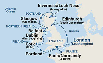 12-Day British Isles with France & Belfast