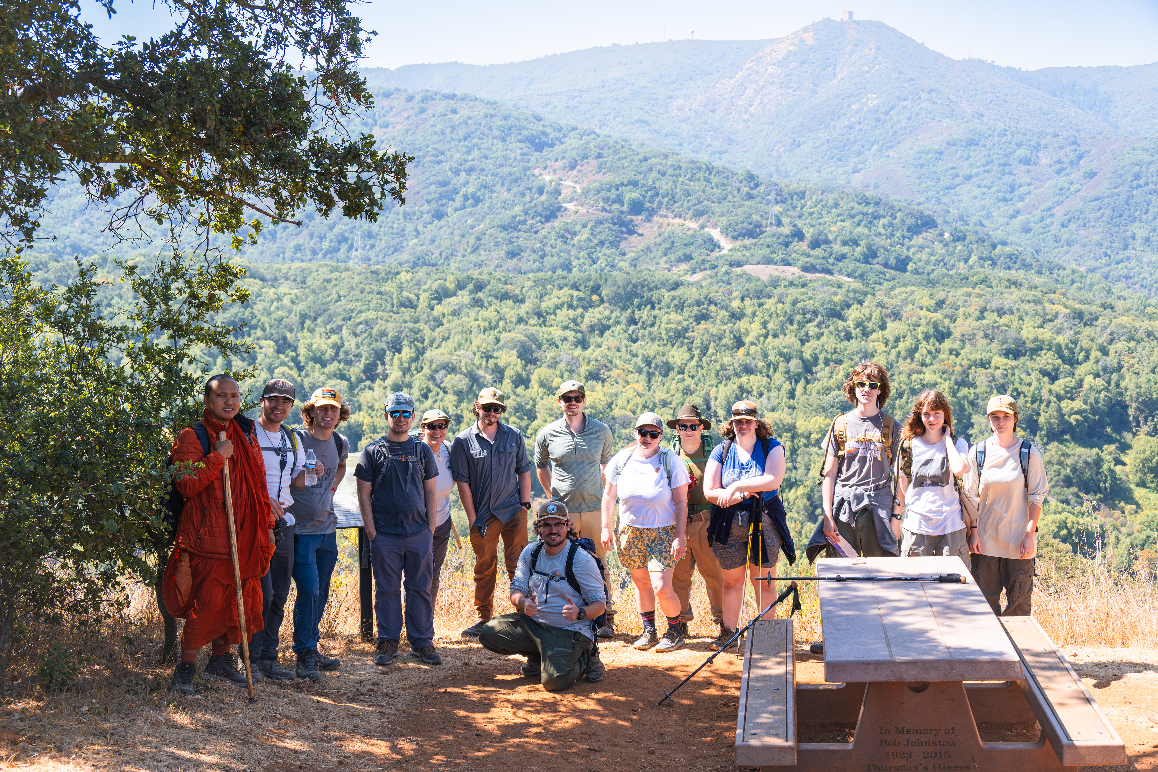 Group photo at Bull Run Lookout
