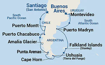 15-Day Cape Horn & Glaciers of Patagonia