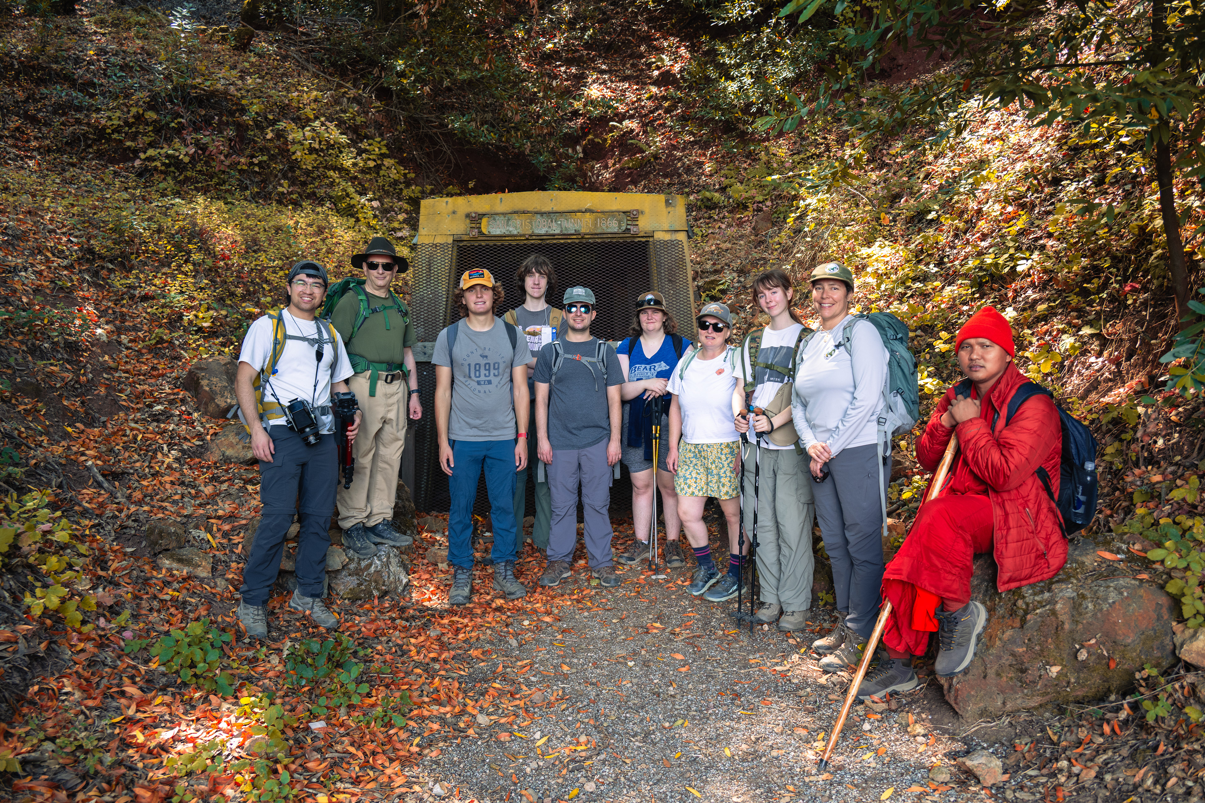 Group photo at Catherine Tunnel