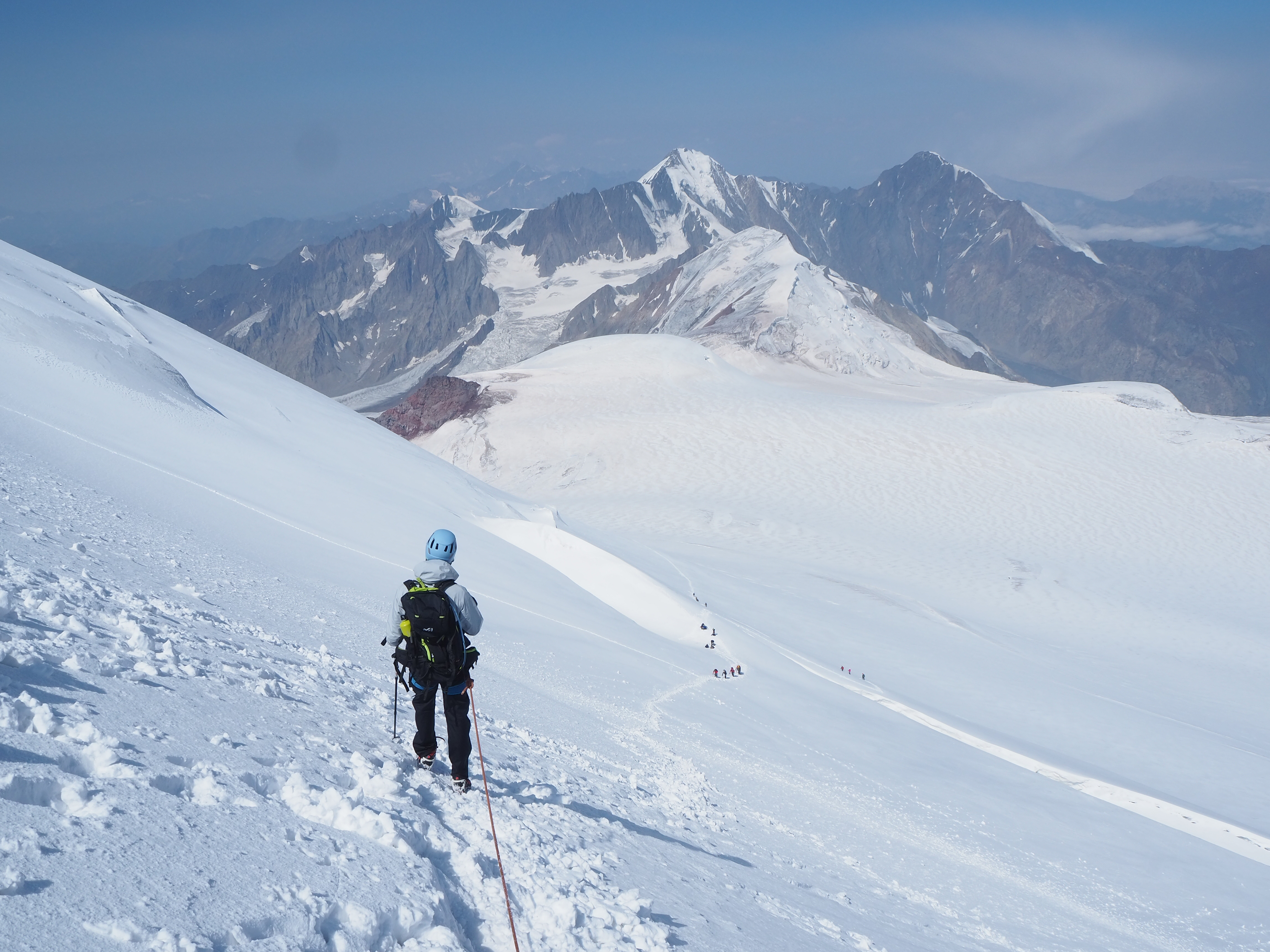 Descente du sommet