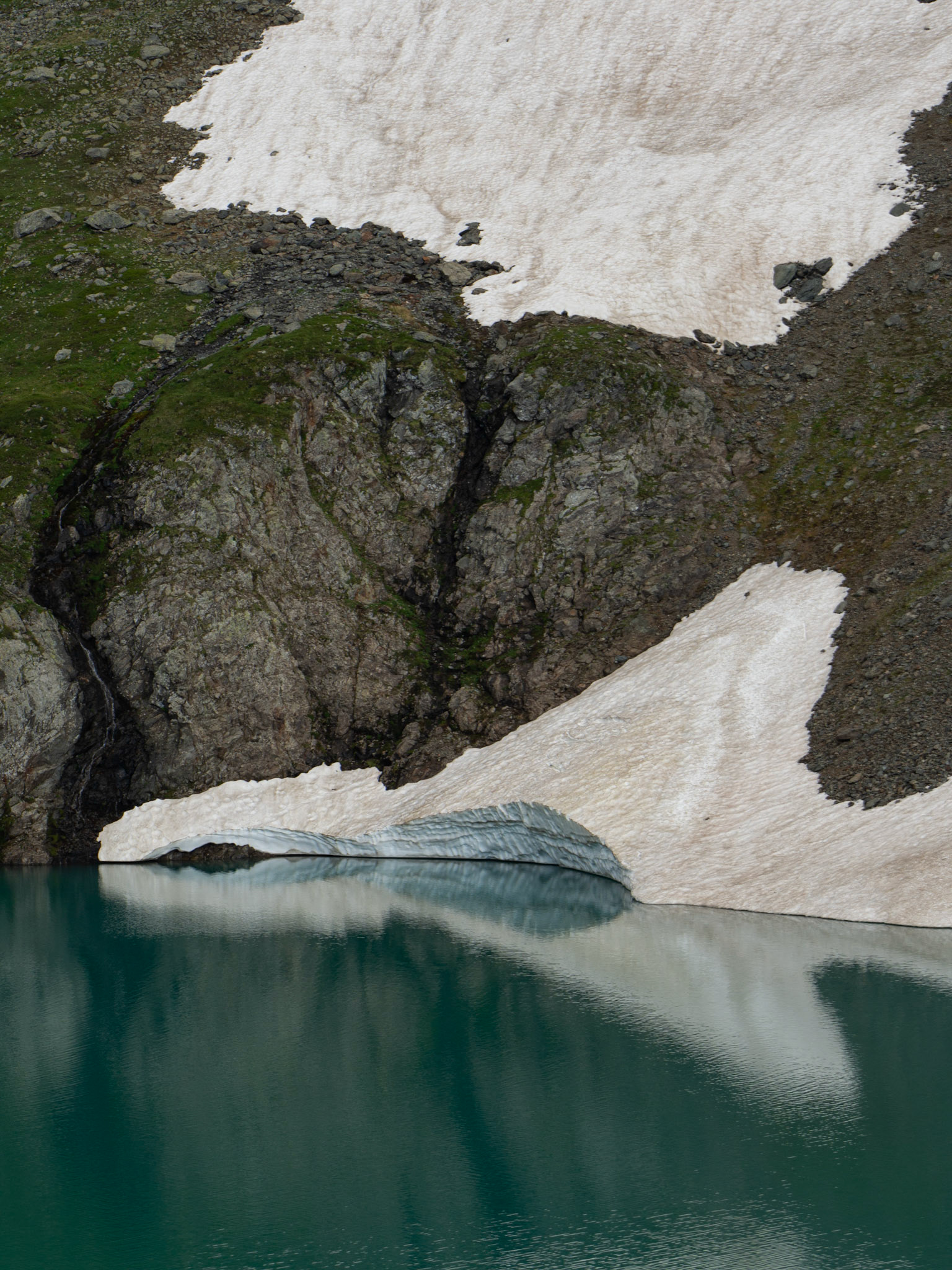 Névés qui deviennent eau