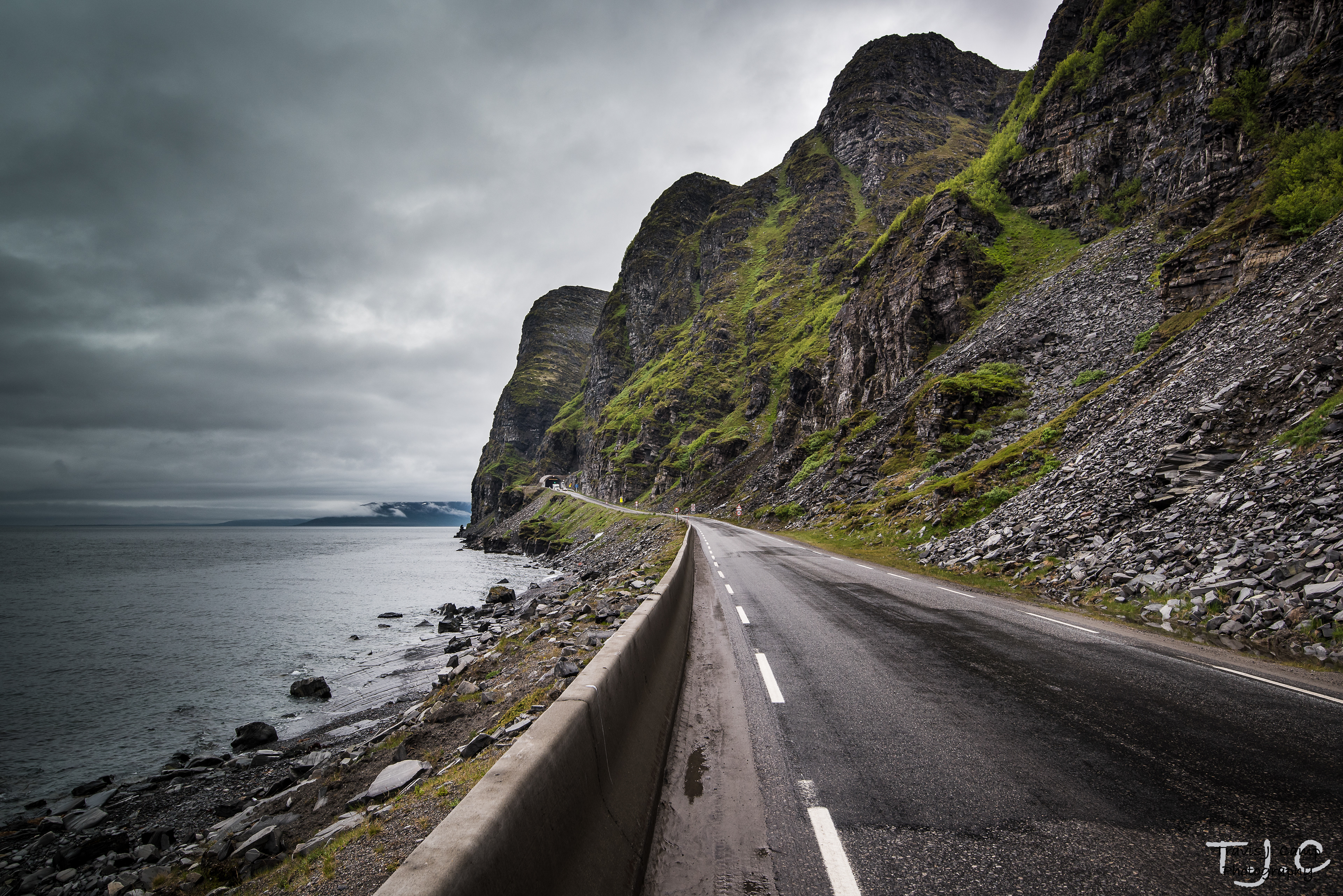 Driving to Nordkapp, Norway