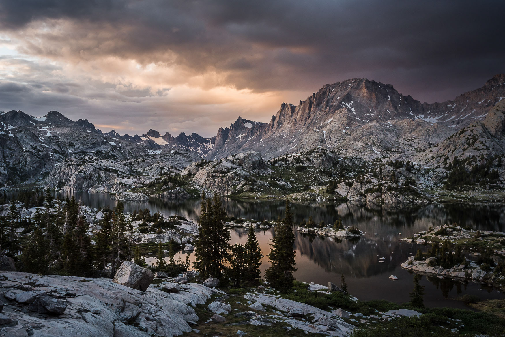 3. Wind River Range - Stormy Sunset