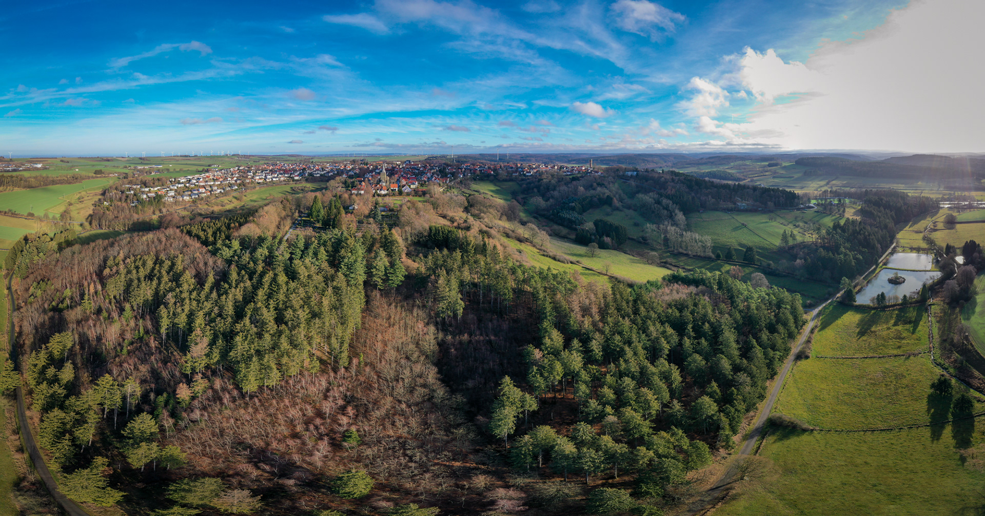 Rüthen von Altenrüthen aus gesehen