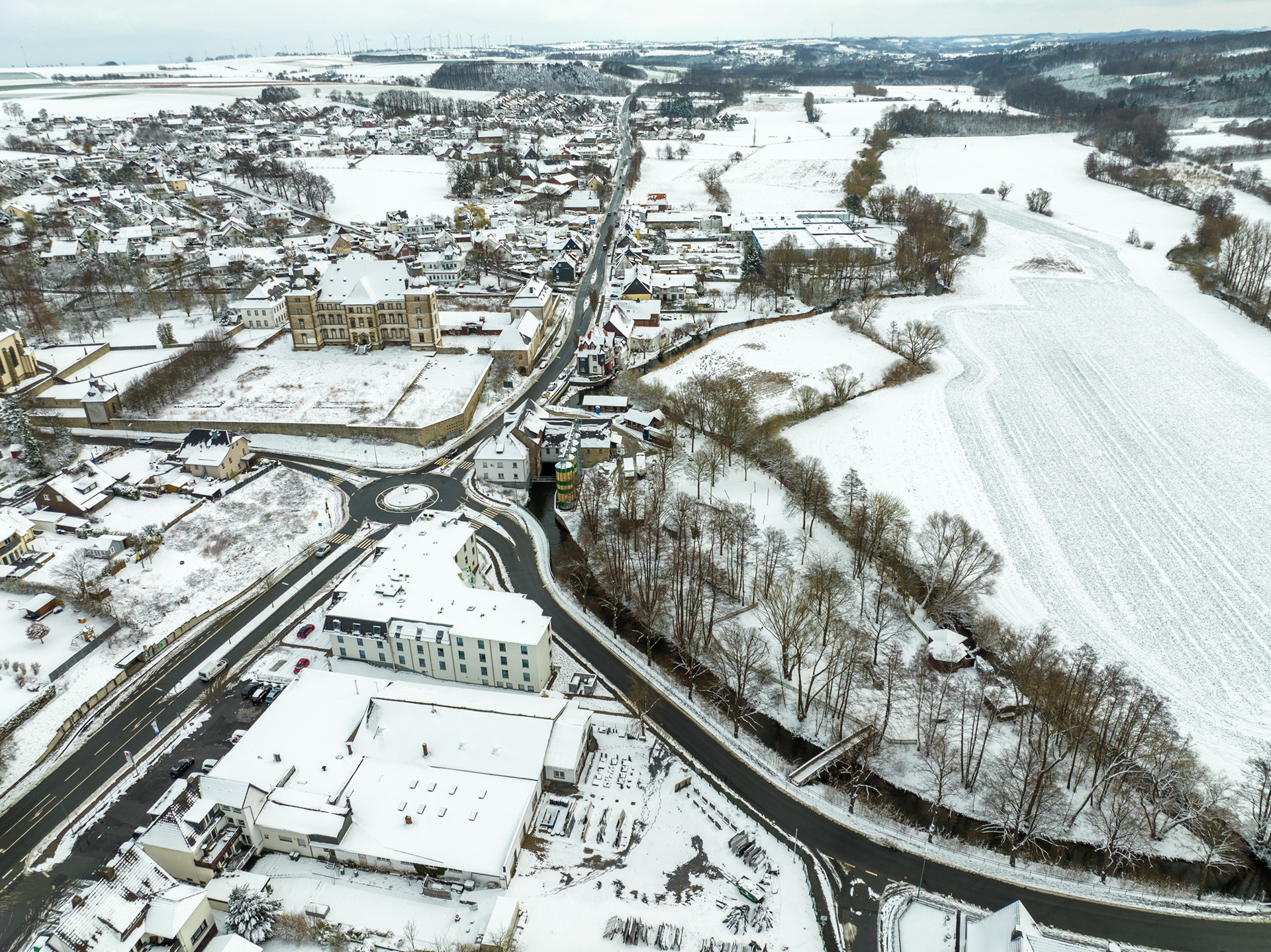 Der erste Schnee im Winter 2021/22 fällt am 1. April