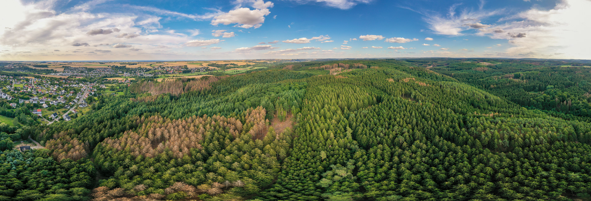 Blick von Süden auf Sichtigvor und die Haar