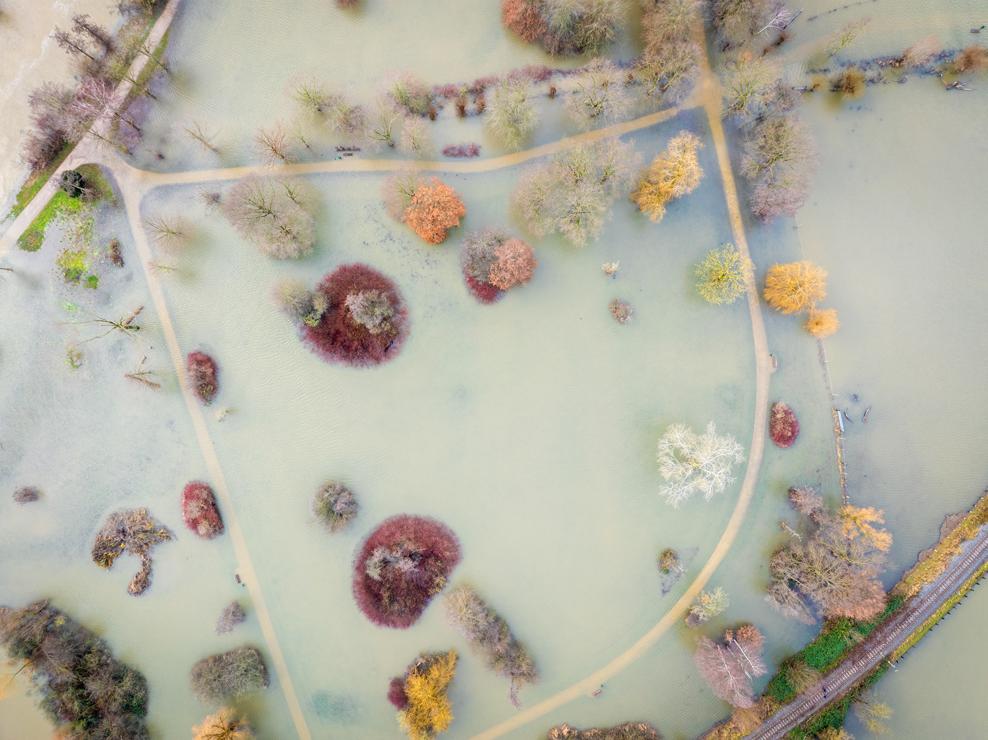 Weihnachtshochwasser 2023 im Grünen Winkel