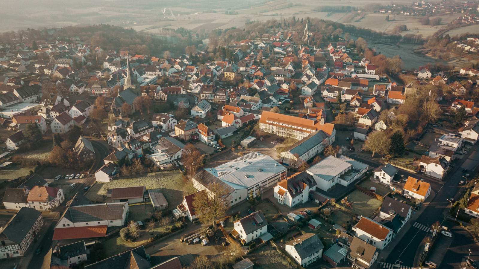 Vom FSG über die Stadthalle Richtug Westen