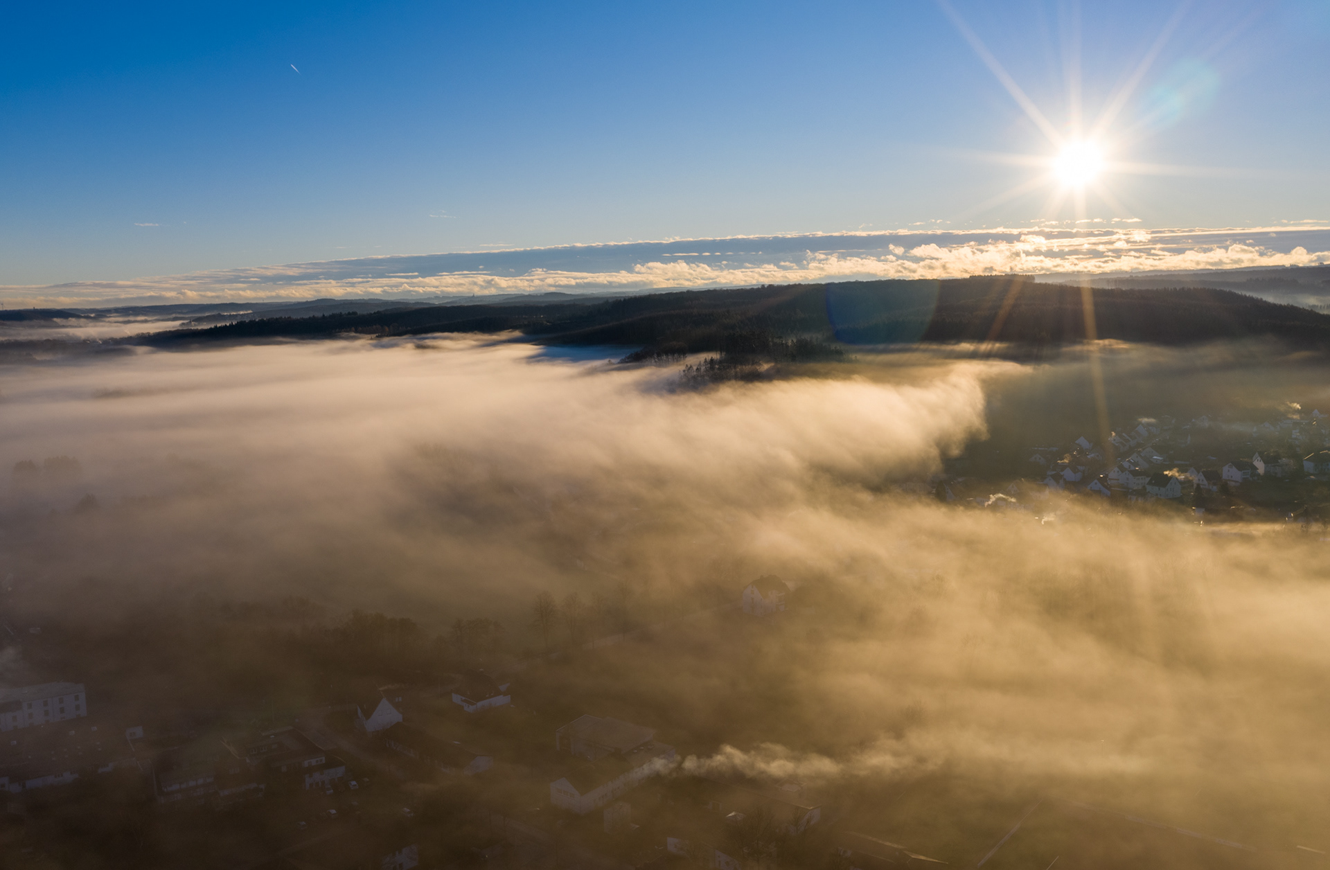 Der Loermund kämpft sich durch den Nebel