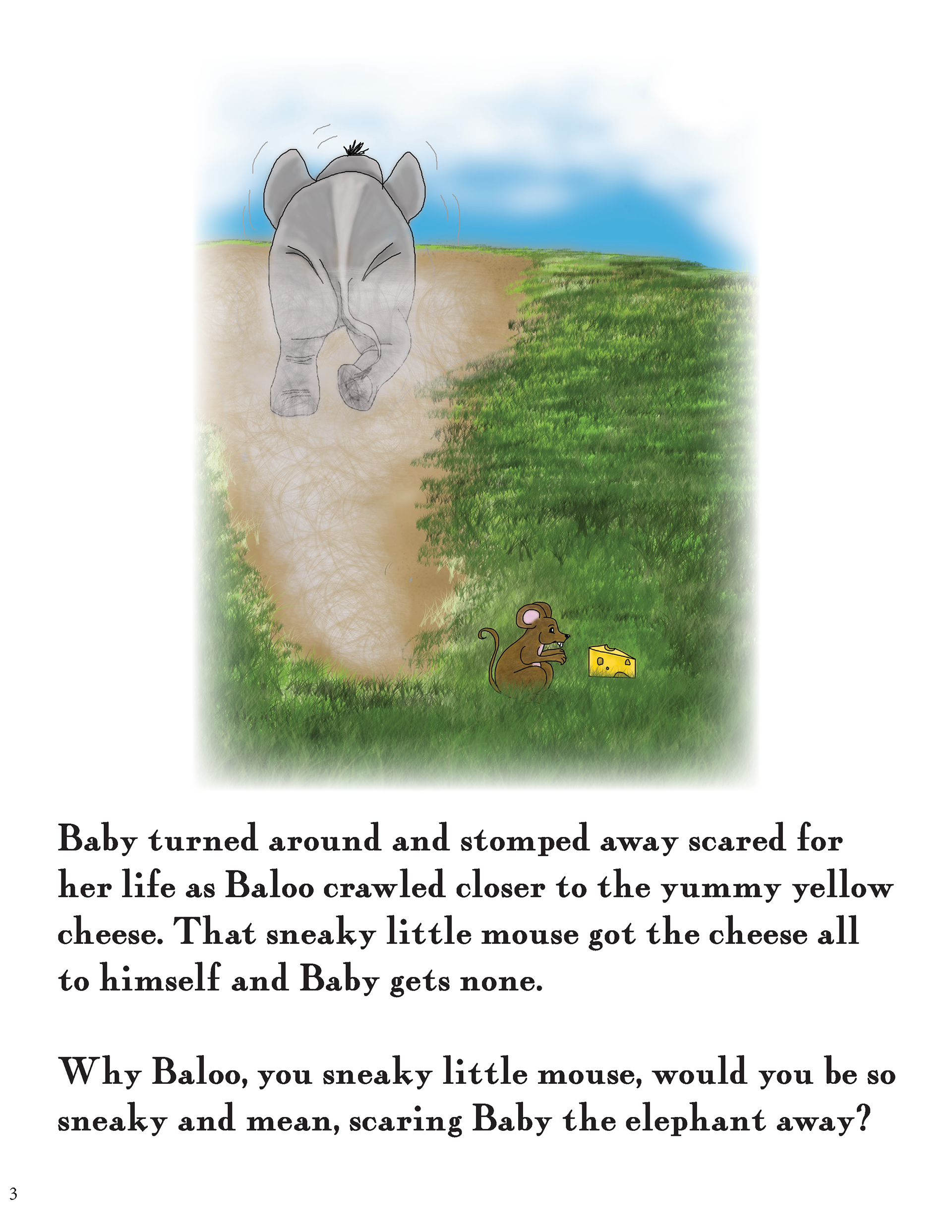 Created a children's story book using drawings, digital editing and my own written story. 2017