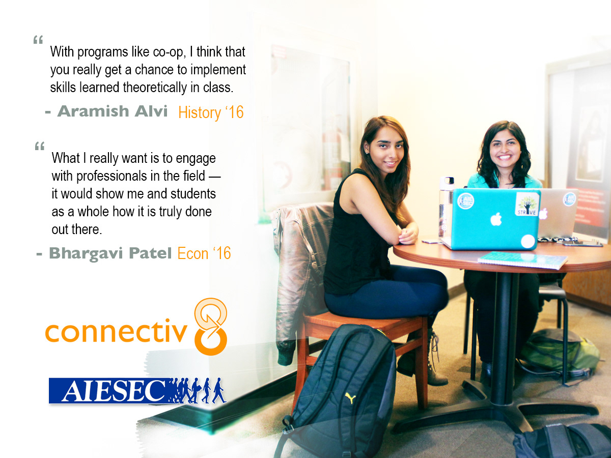 Graphically enhanced photo of students for visually appealing Connectiv8 feed content