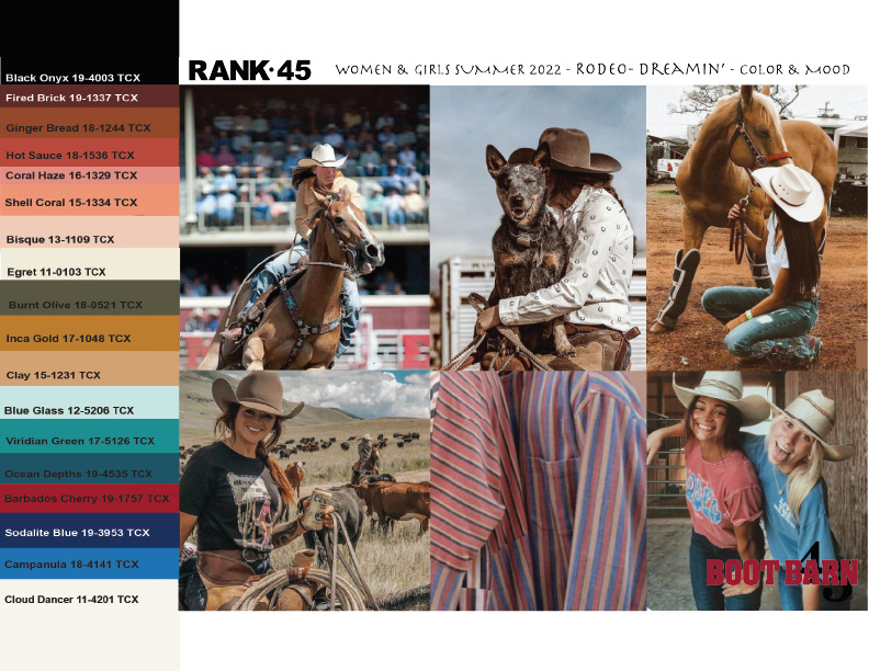 Cohesive Color Palette Excerpt from Spring/Summer 2022 - New Brand Launch