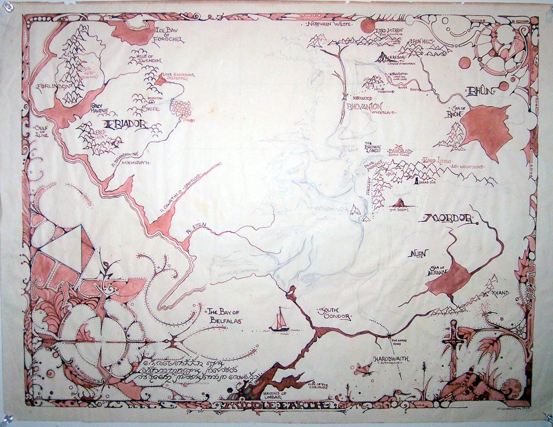1984 Middle Earth Map 1