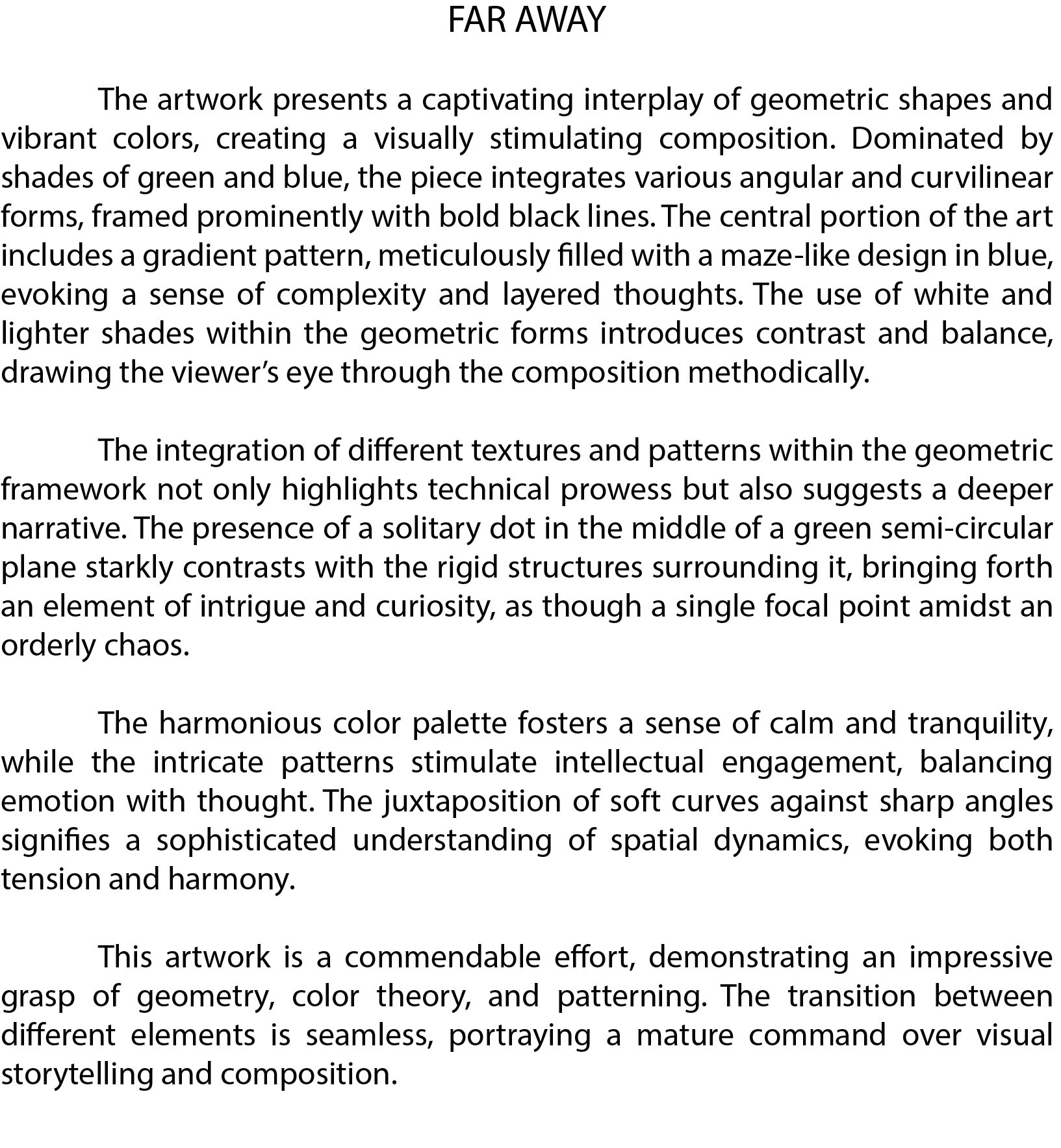 Far Away Description