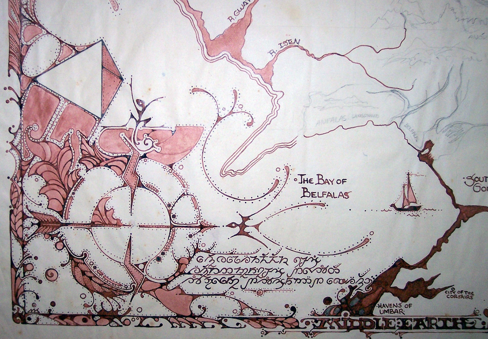 1984 Middle Earth Map 2