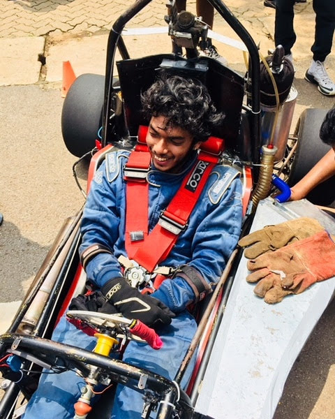 Testing the car