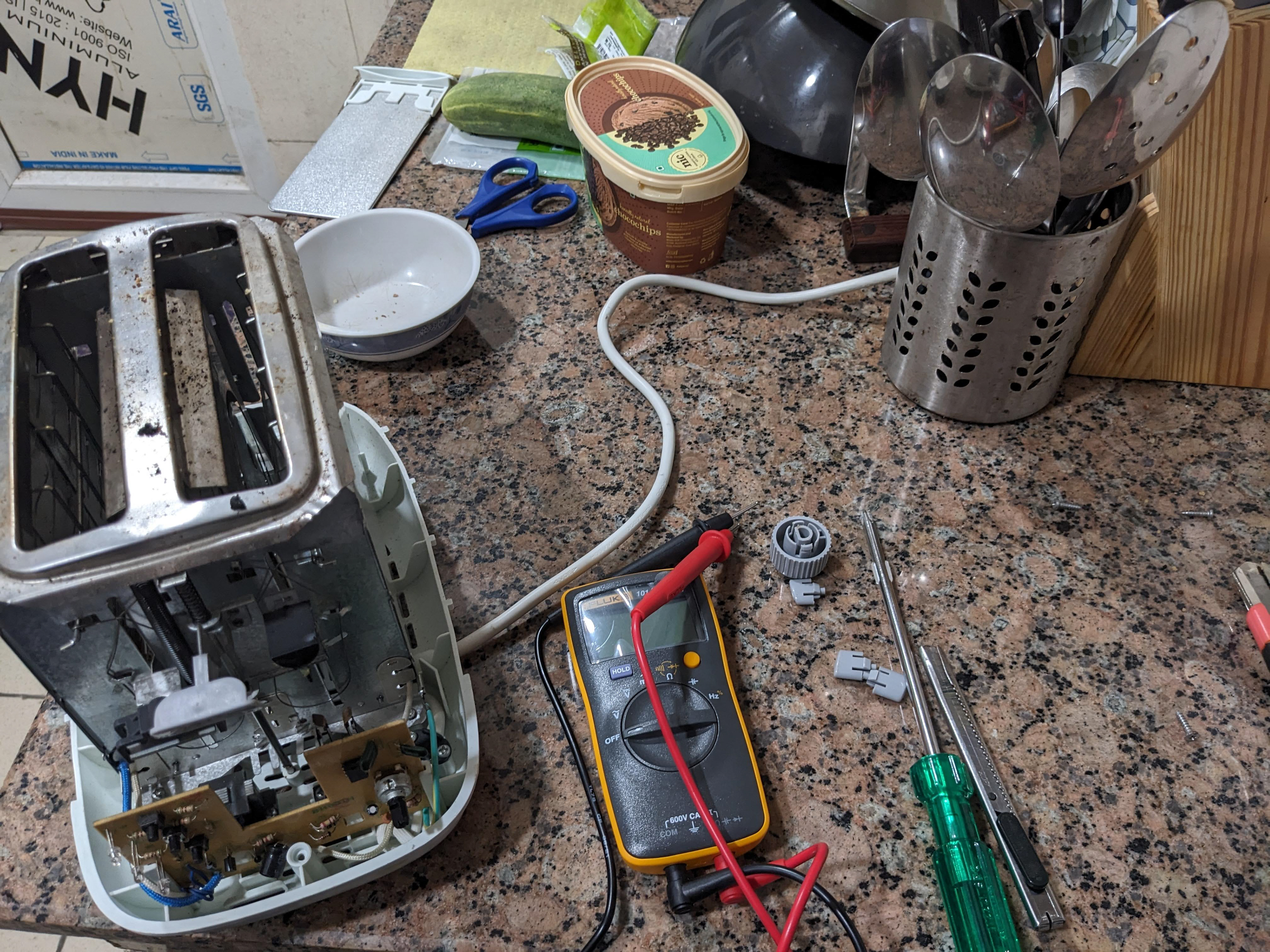 Making sure I get my toasts