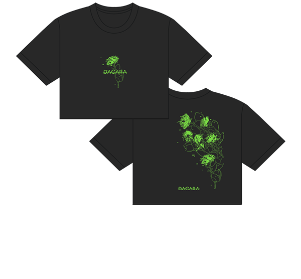'GREEN MOURNER' CROPPED TEE | OPEN EDITION | 2025 - PRESENT