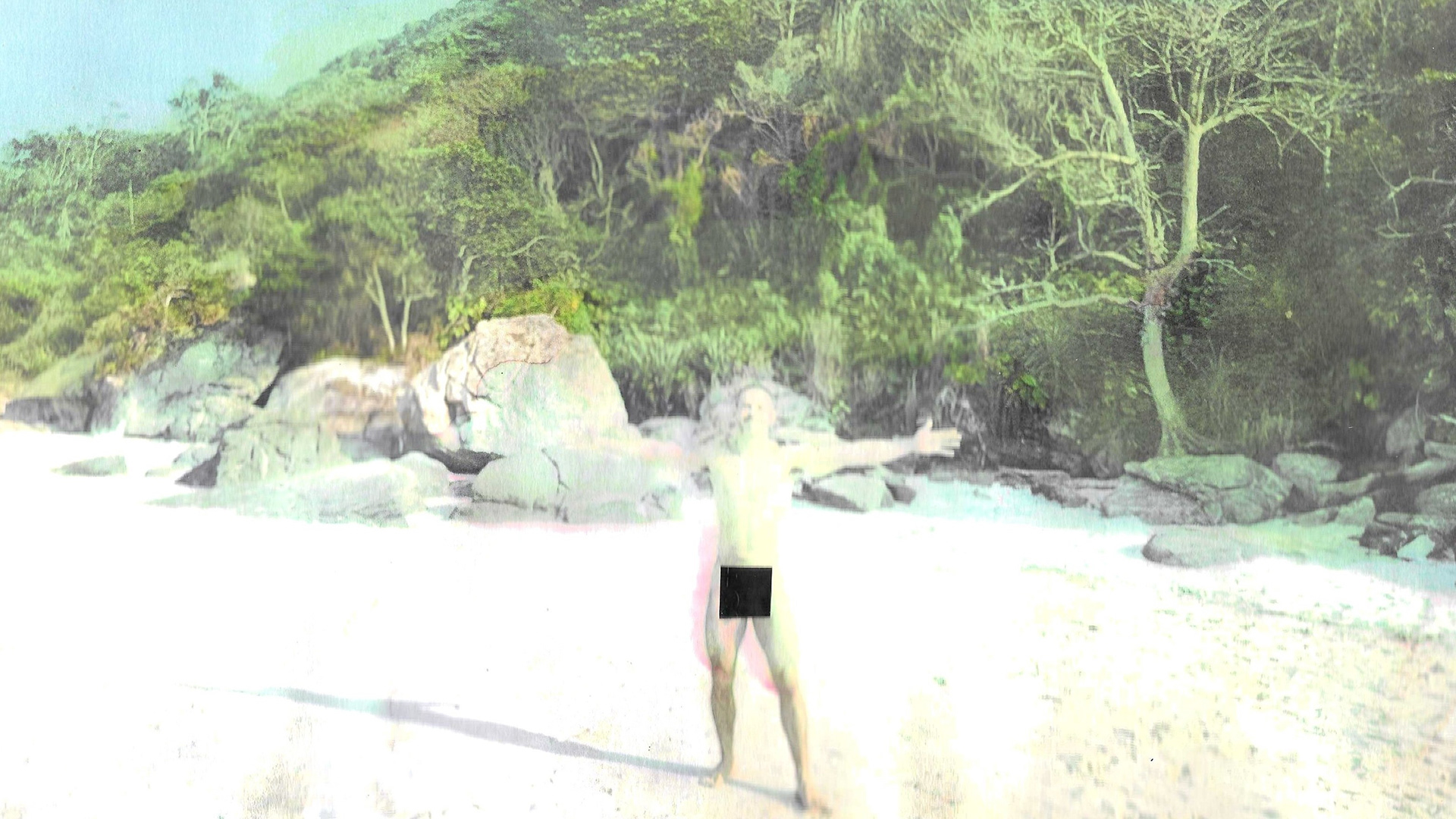 Impressão e aquarela sobre papel folha A4