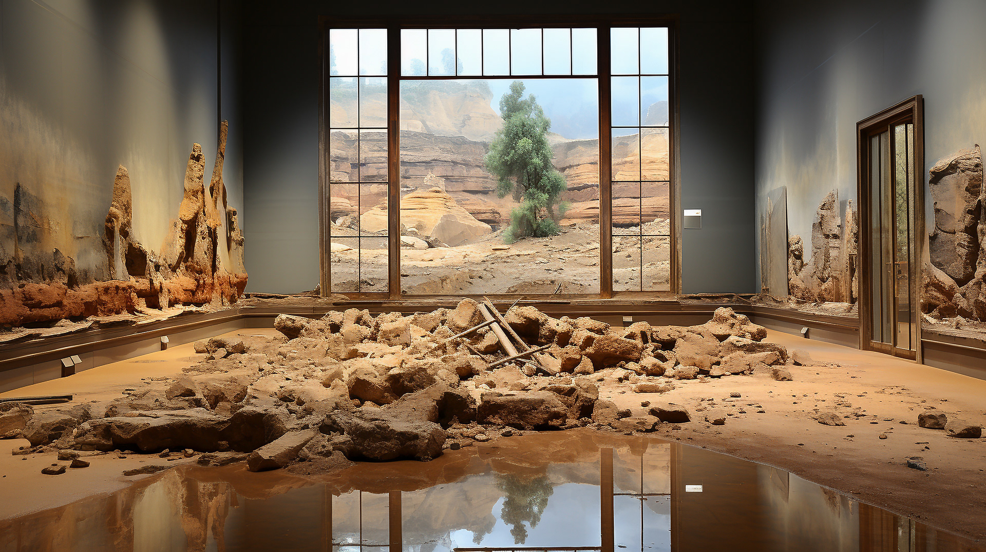La Universidad Hebrea de Jerusalén, símbolo del conocimiento y el progreso, se alza ahora con sus salas y bibliotecas enterradas en la arena.