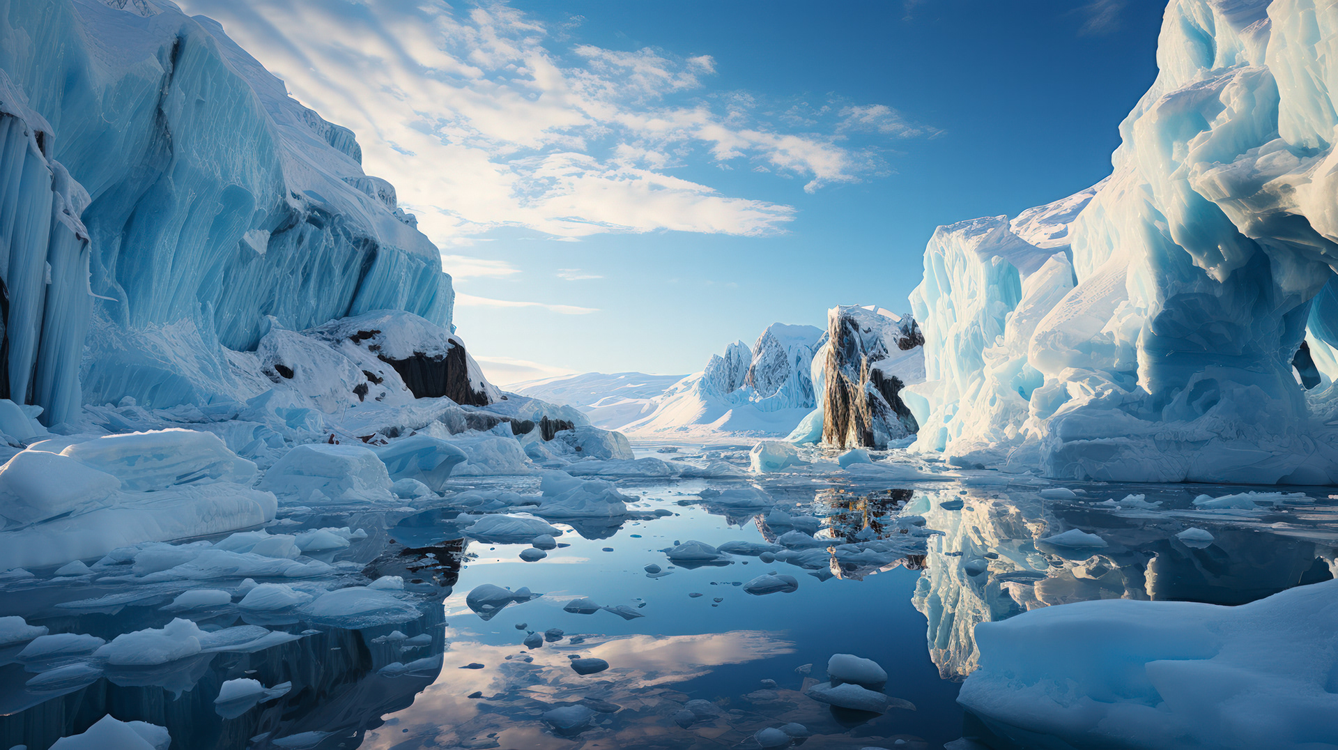 Primer plano de un iceberg derritiéndose en Paradise Bay, con sus intrincados dibujos brillando bajo el sol antártico.