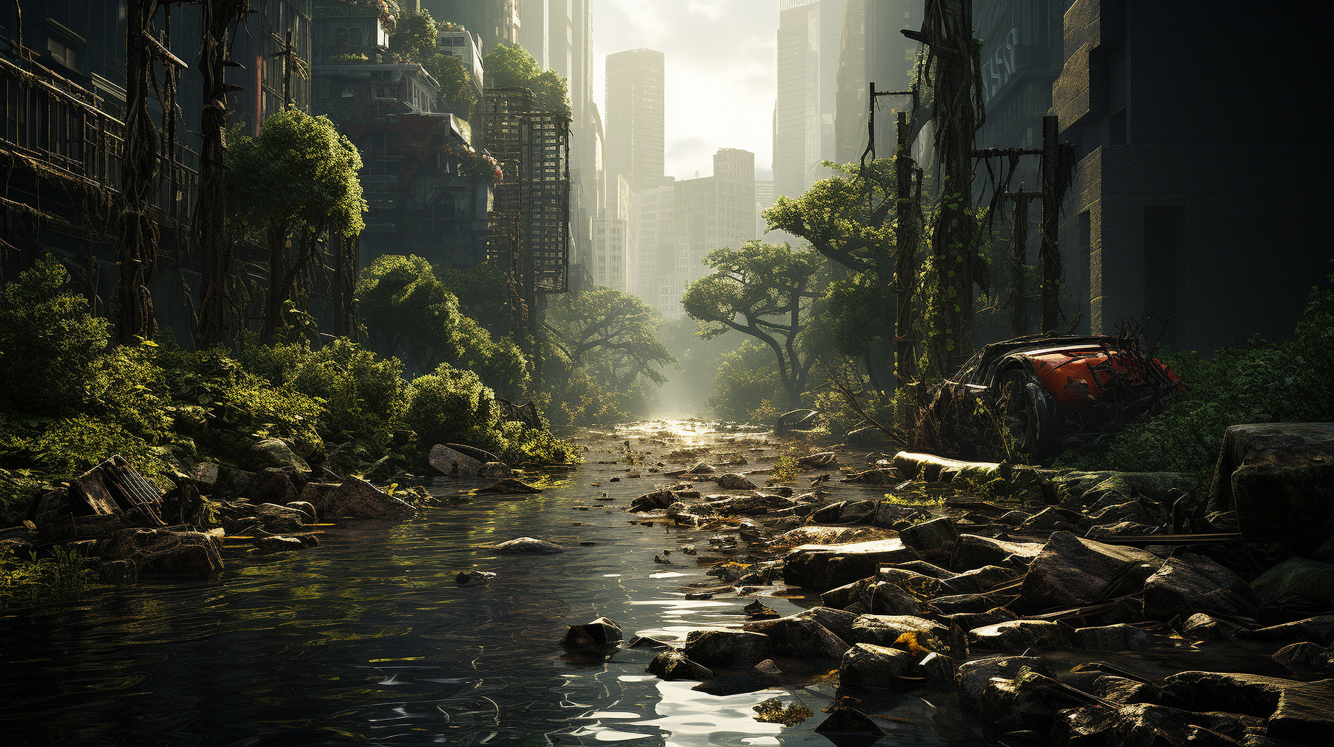 曾经生机勃勃的时代广场焕发出幽灵般的光彩,如今却成了超现实的景象。