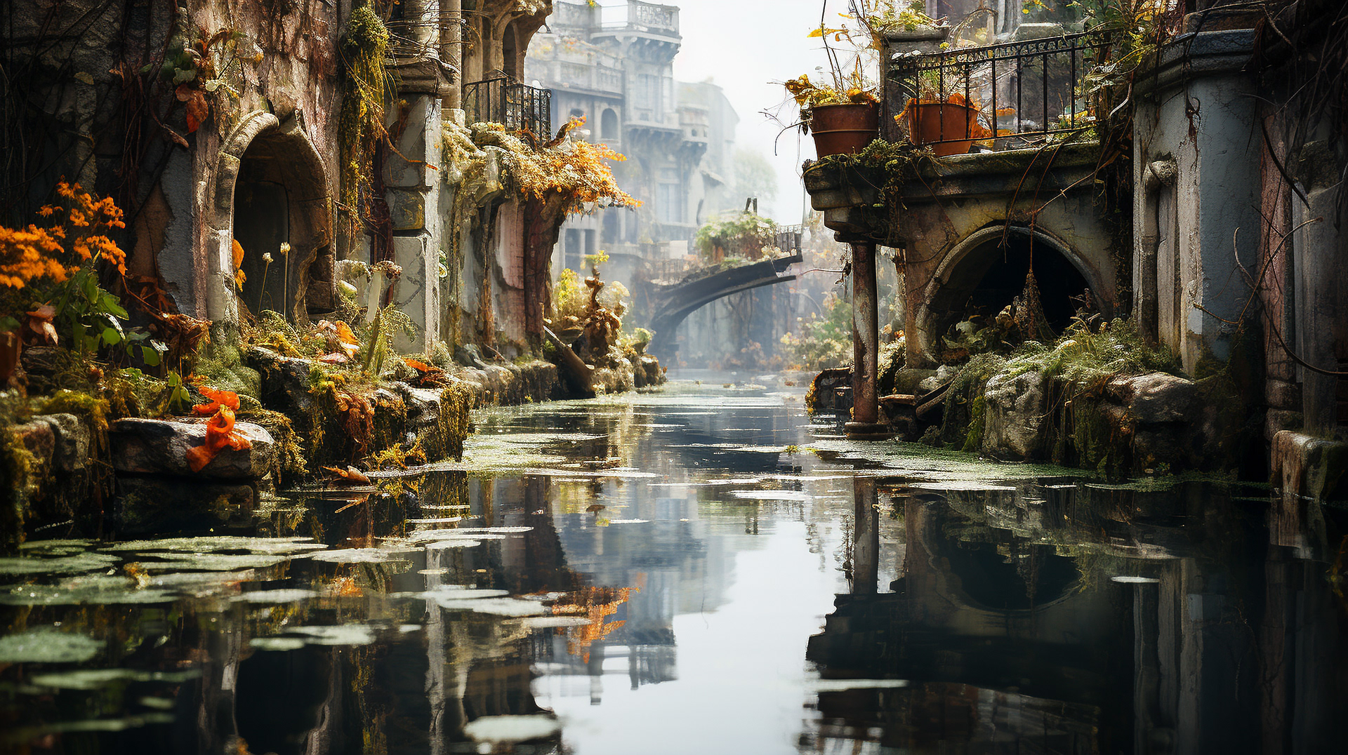 La lumière du matin révèle le labyrinthe de désespoir et de nostalgie des rues de Venise.