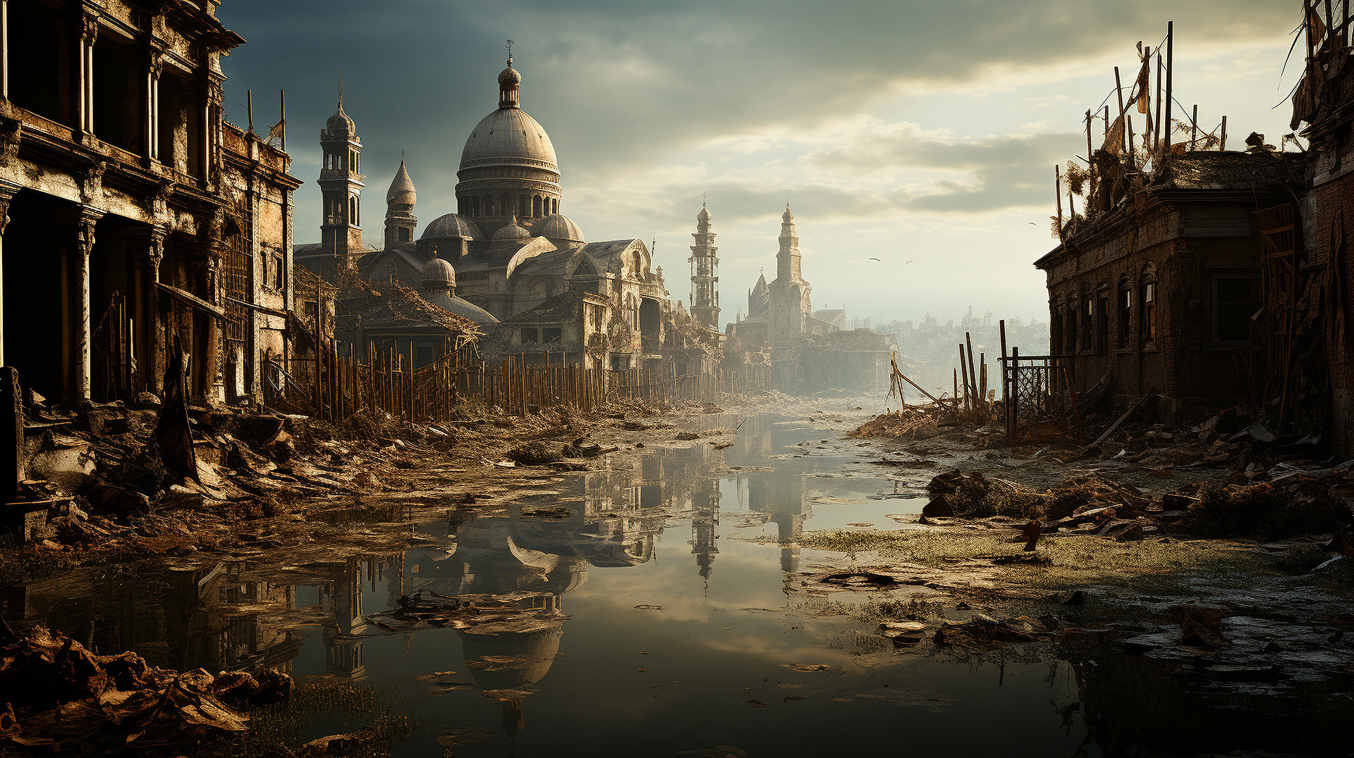 Edge of the Grand Canal reflecting on lessons of love, loss, dreams, and despair.