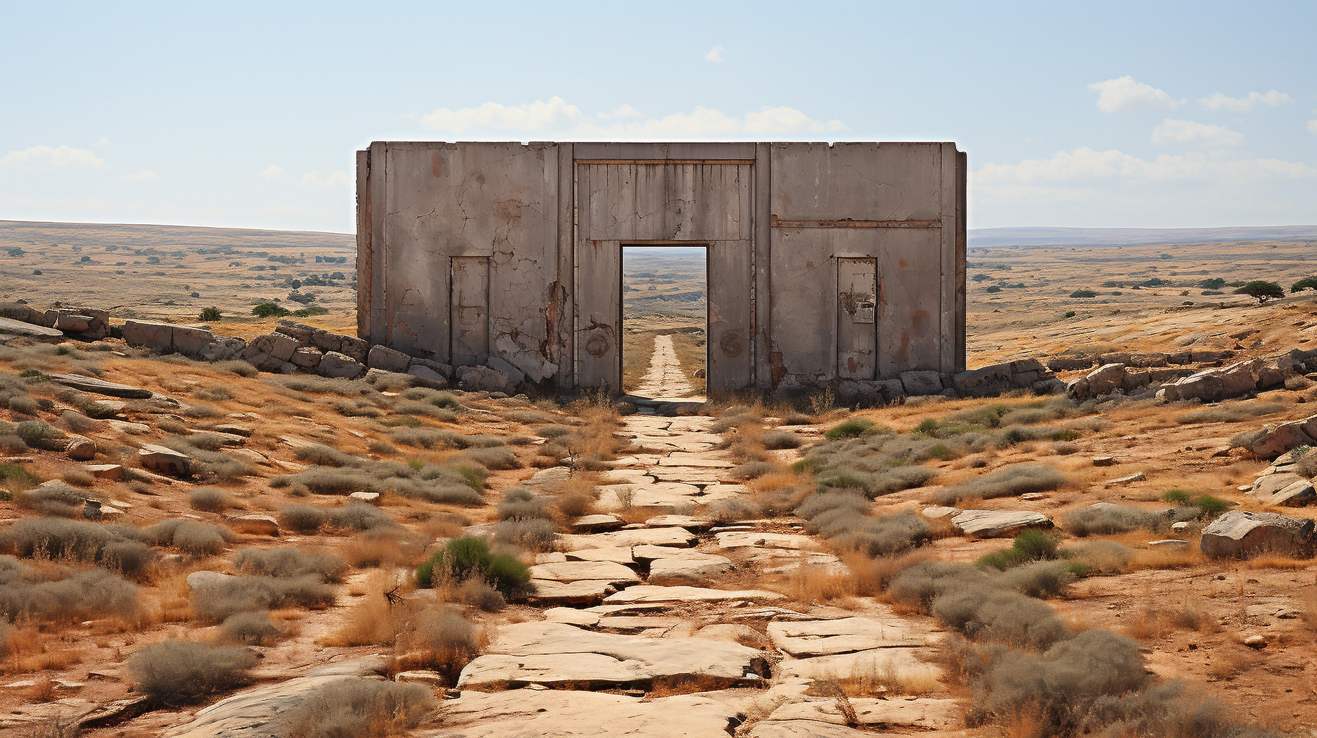 Los restos de las puertas de la Ciudad Vieja, centinelas silenciosos de la historia.