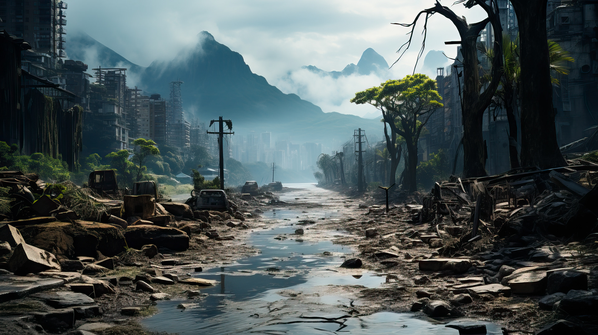 Callejones desiertos de Río, donde antes resonaban los vibrantes ecos de los ritmos de samba, ahora sustituidos por los silenciosos susurros del viento.