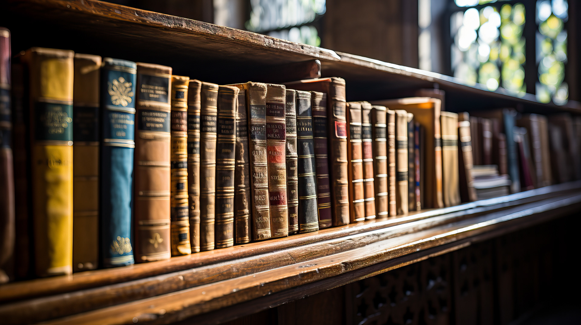 Una antigua biblioteca de Jerusalén, alusión al rico legado de la ciudad.