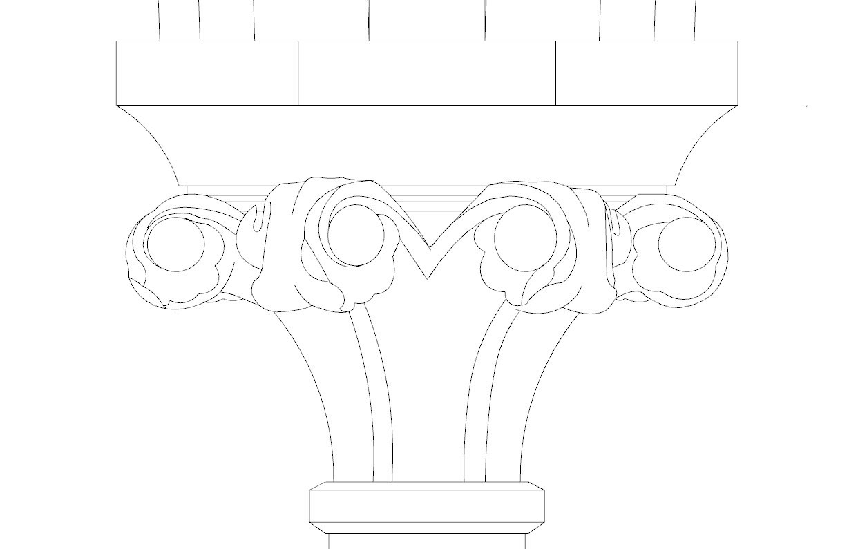 detail of the column