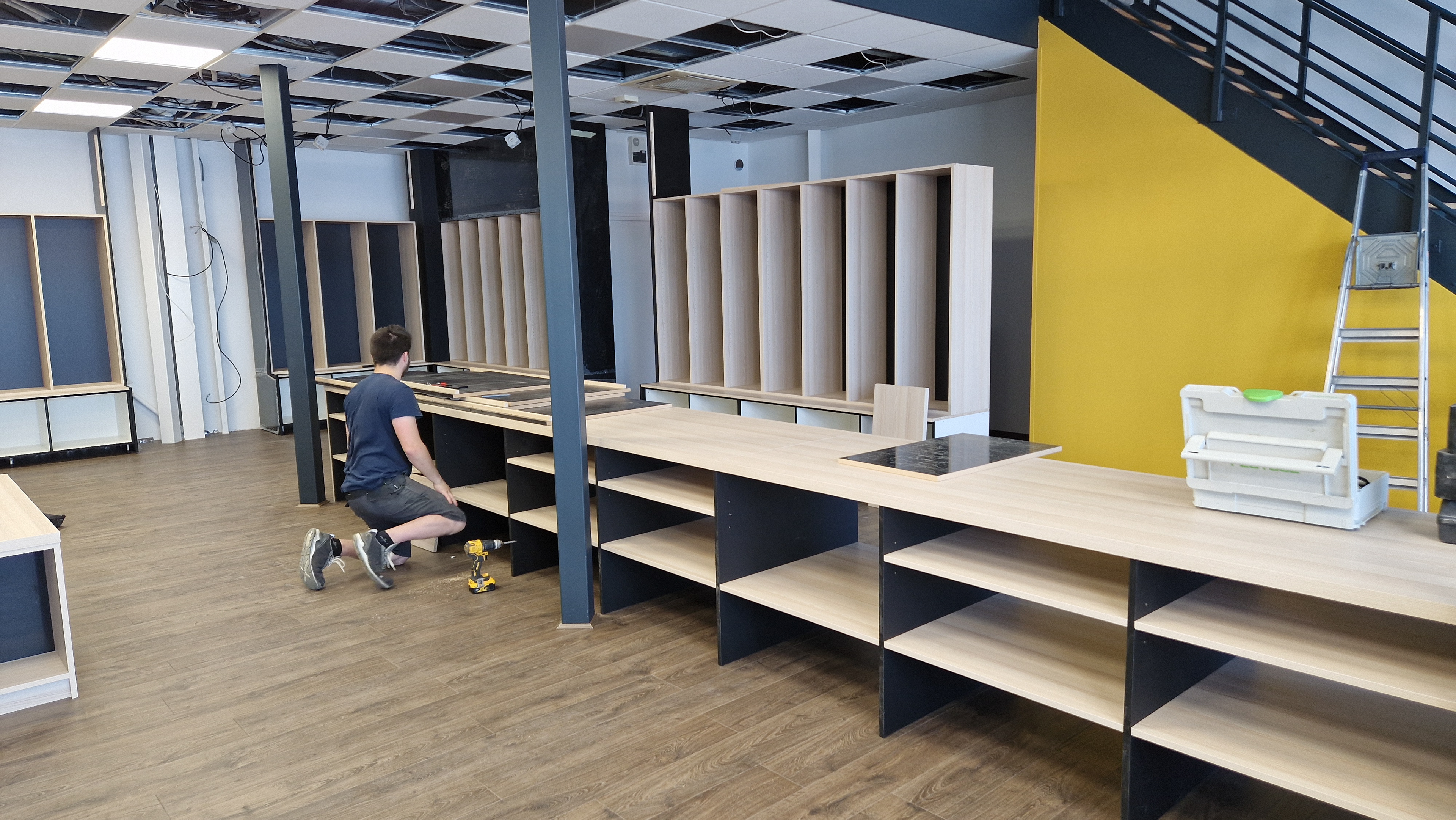 Installation du mobilier