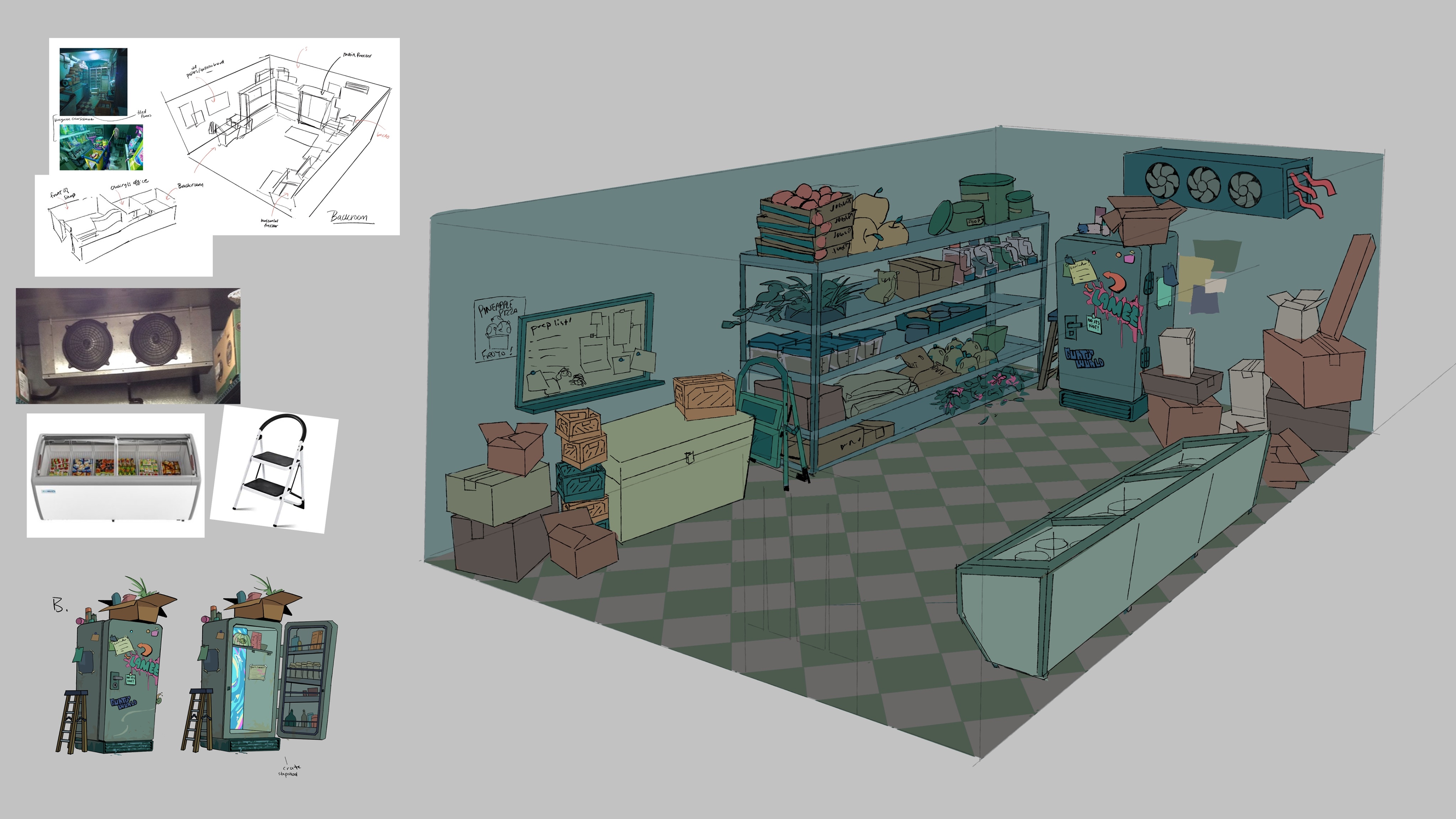 Walk-in freezer Color