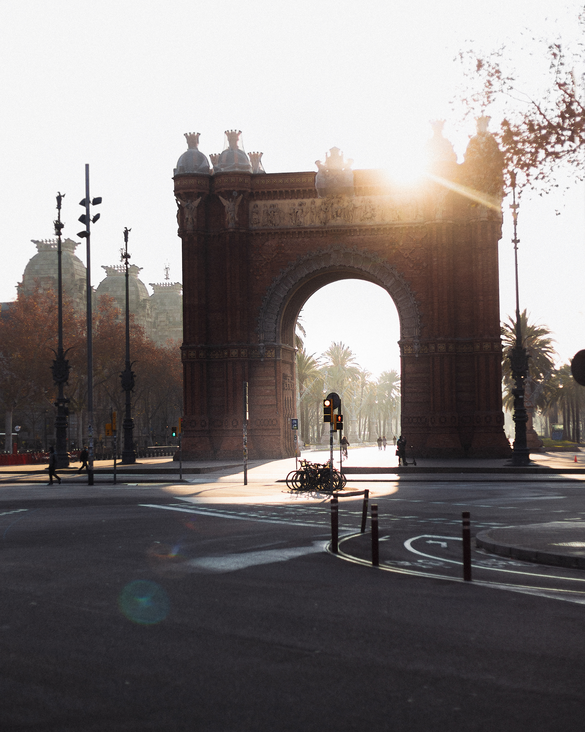 Arc de Triumf, Barcelona. I took a short trip to Barcelona in late January as I had never been to Spain, and Barcelona was a great introduction to the country. I shot a variation of this image on my first morning of exploring the city. There was a lot of traffic and people in the foreground, so I went back on my final morning to capture it without the busyness and with the sun catching the wintery air through the archway.