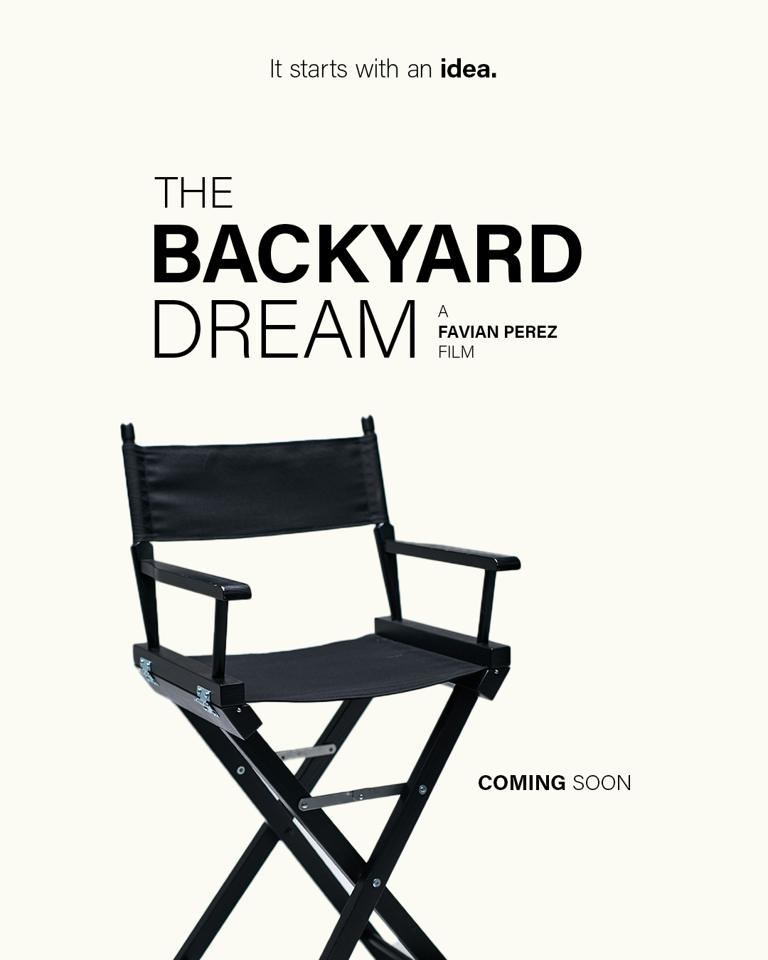 Promotional poster for THE BACKYARD DREAM.