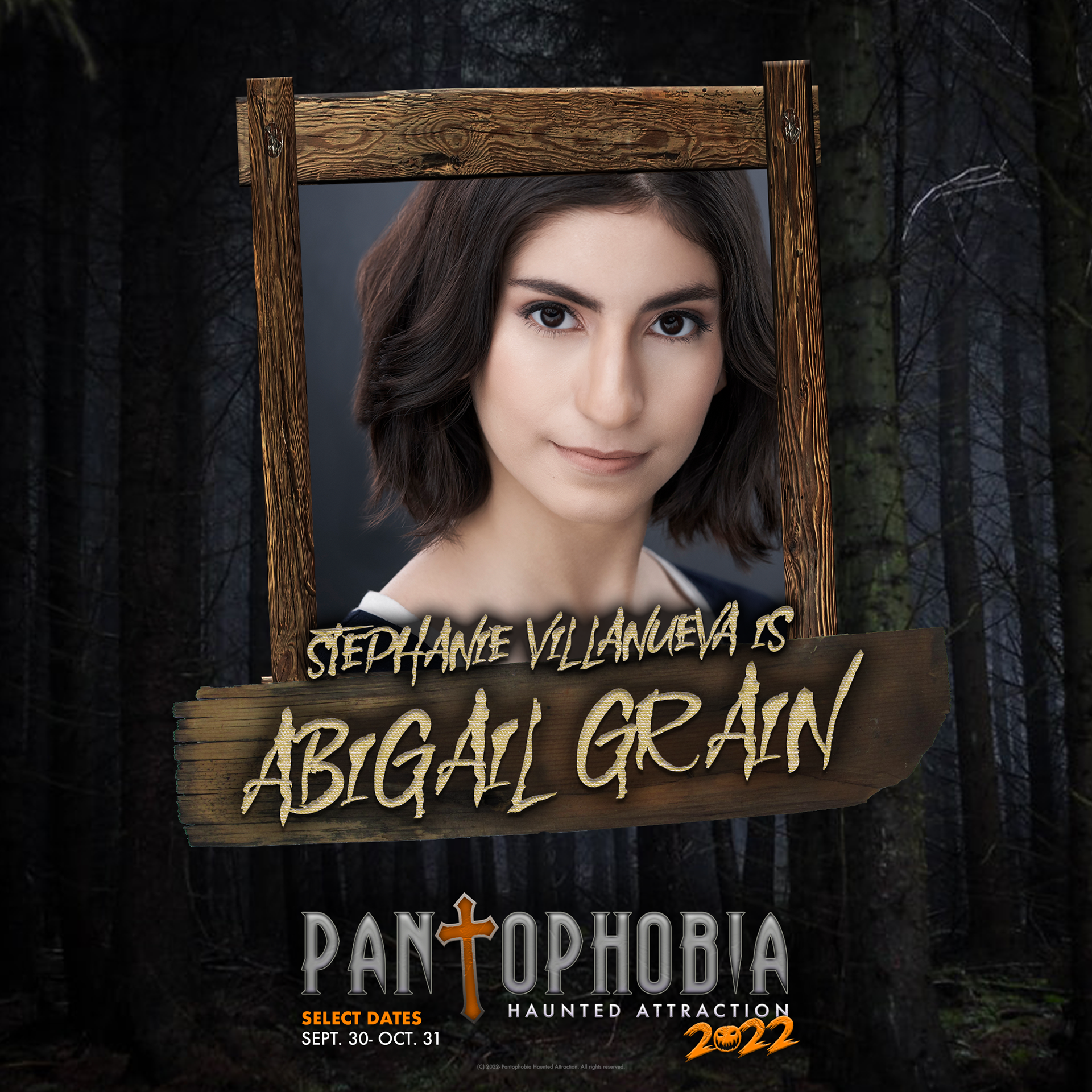 Official casting announcement for the debut of Abigail Grain.