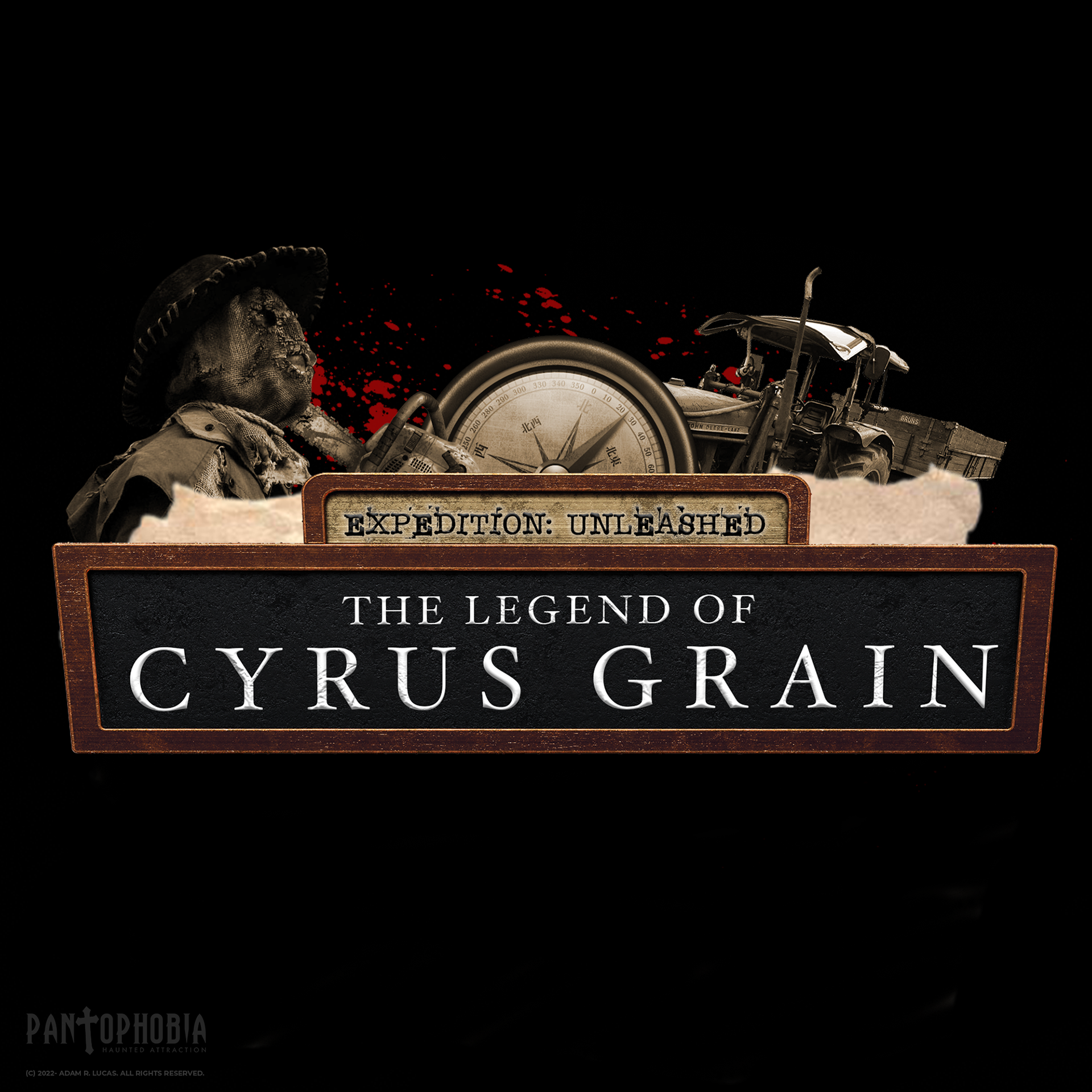Concept logo for Expedition Unleashed: The Revenge of Cyrus Grain (2022)