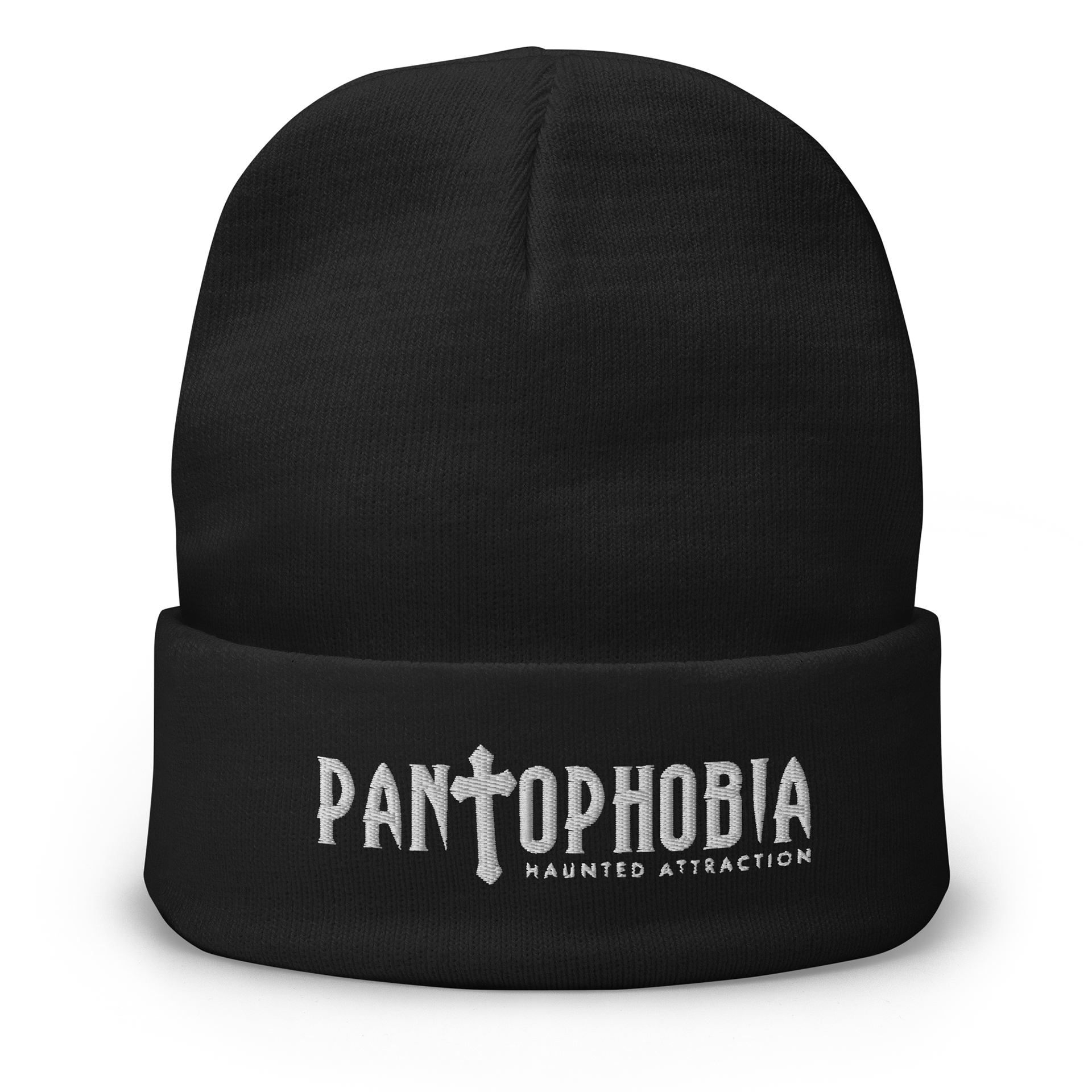 A mock-up of one of the beanies sold in the store.