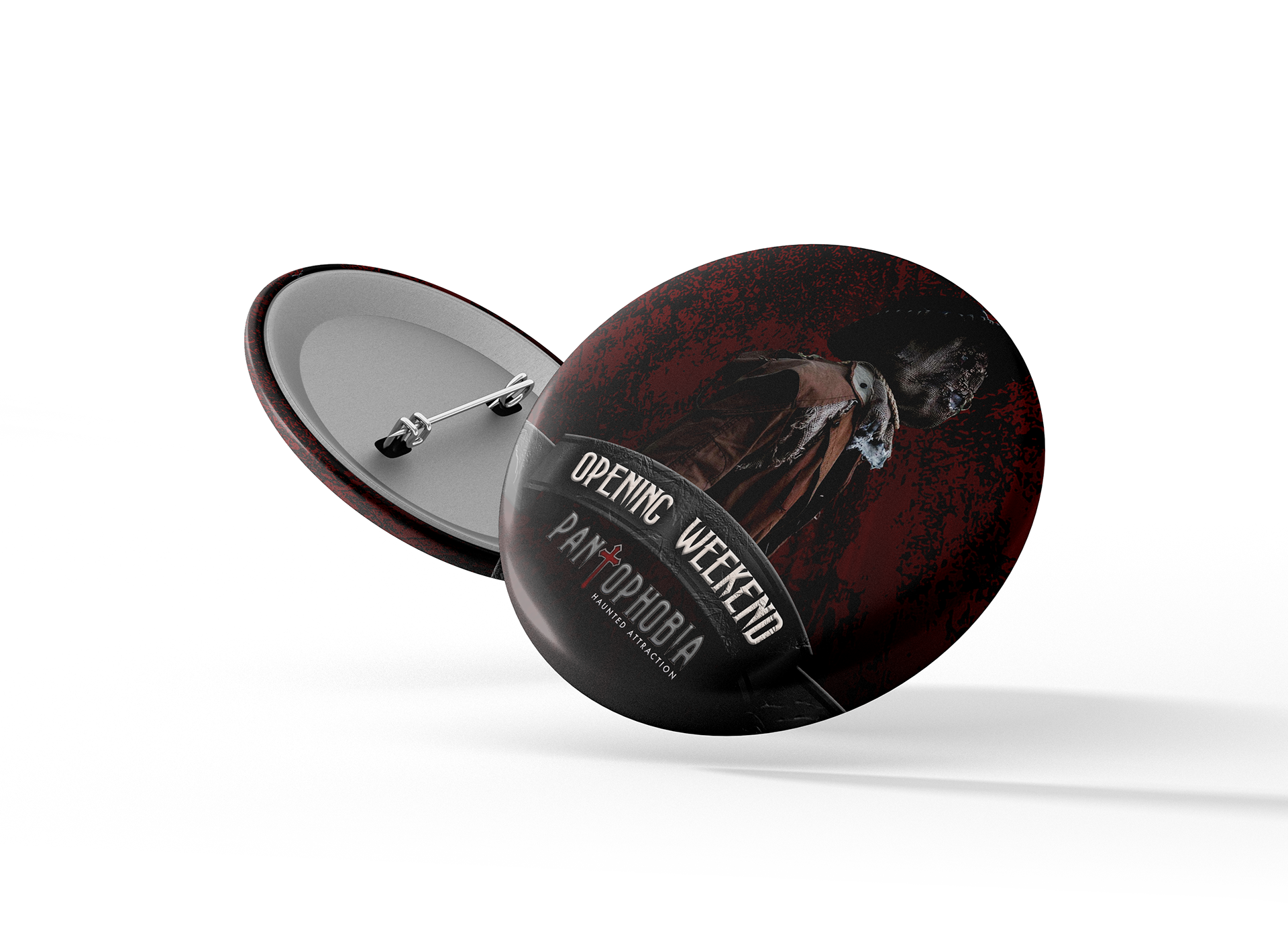 A mock-up of exclusive opening weekend pins.