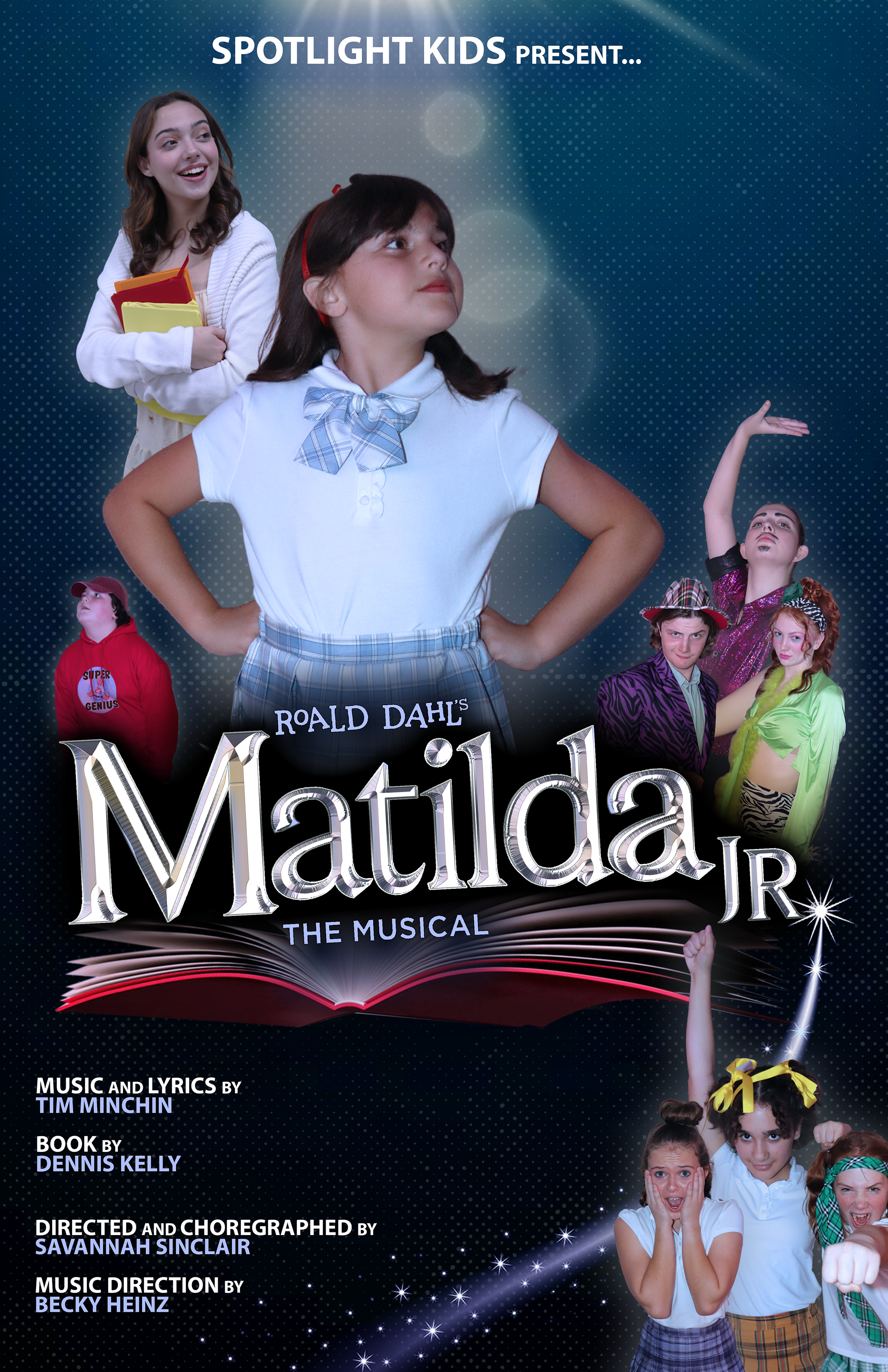 Poster  for a local production of Roald Dahl's "Matilda: The Musical Jr." 