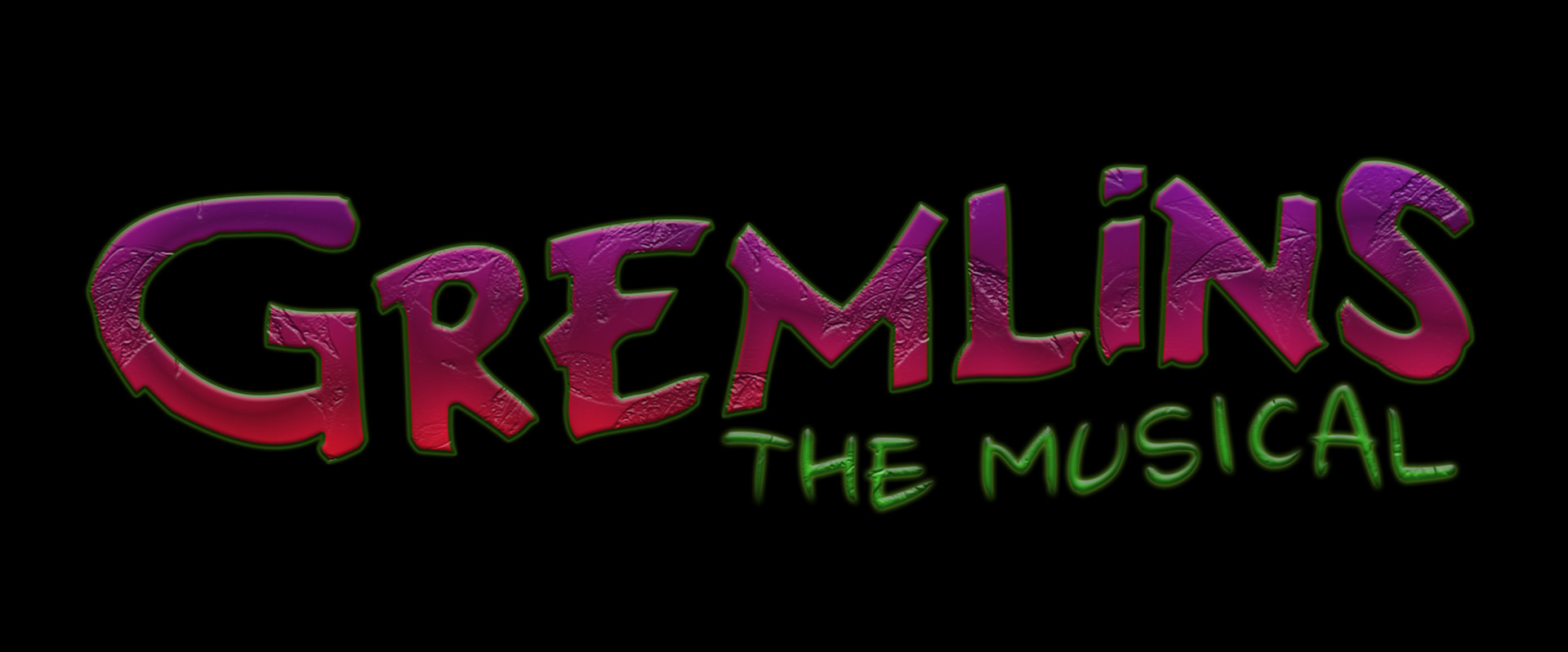 Logo concept for "Gremlins: The Musical"
